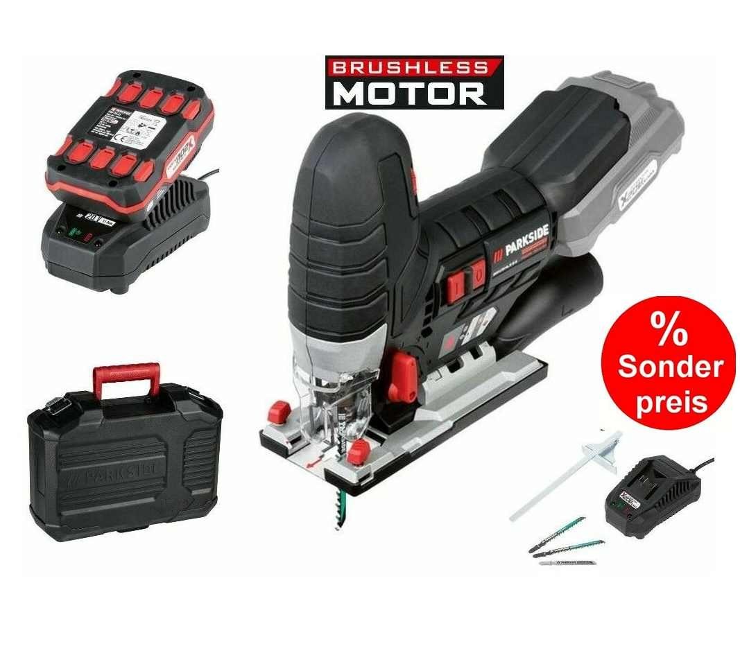 PARKSIDE PERFORMANCE® Akku-Stichsäge PSSPA 20-Li Akku-Stichsäge X 20 V Team Akku 2.0 Ah Ladegerät
