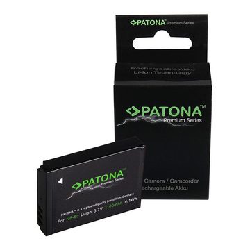 Patona 2x PATONA Akku für Canon NB-5L Kamera-Akku Ersatzakku Kameraakku 1100 mAh (3,7 V, 2 St), PowerShot SX200 SX210 SX220 SX230 NB5L