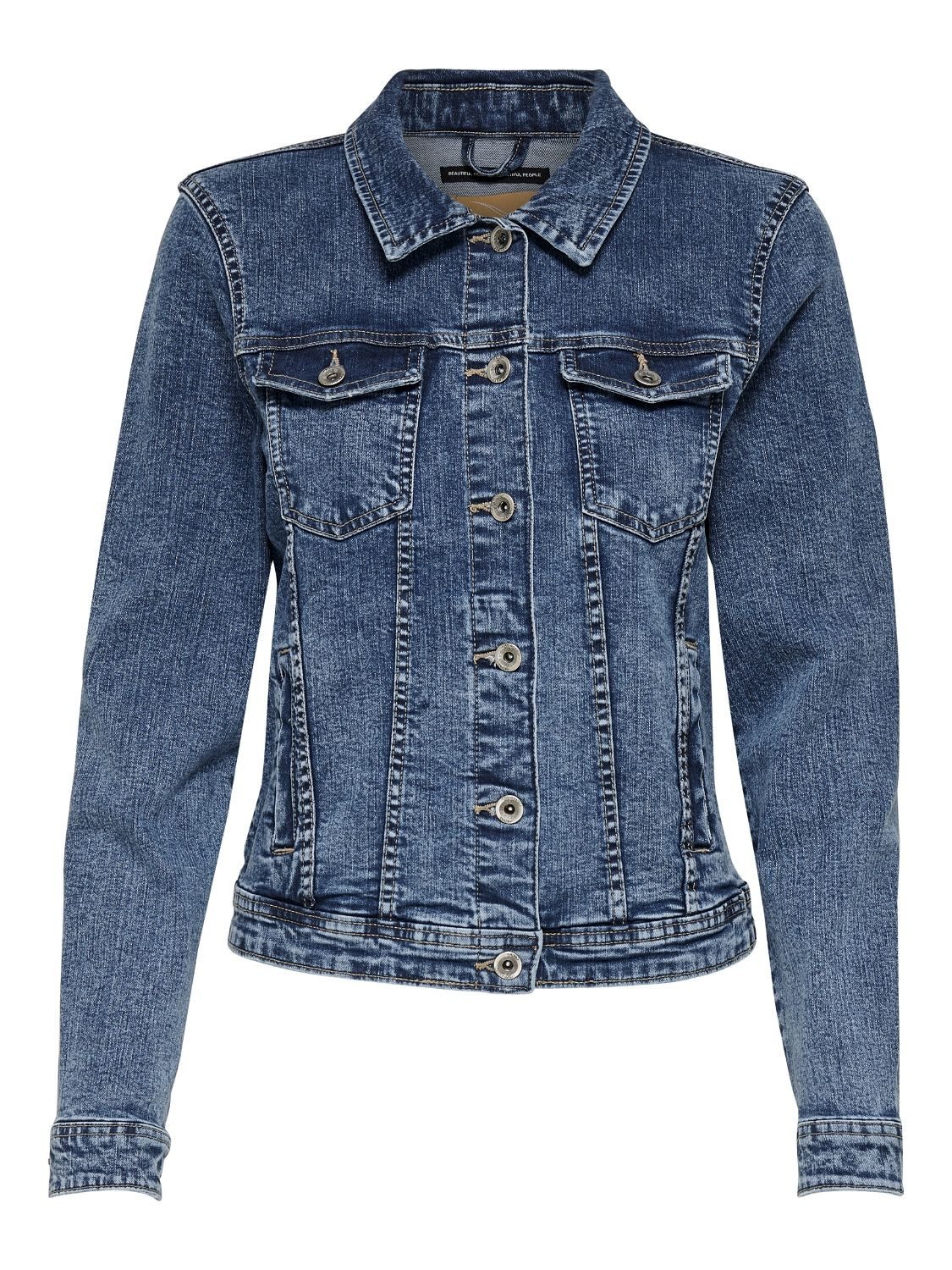 ONLY Jeansjacke "ONLTIA DNM JACKET MB BEX02 NOOS" in leichter Used-Waschung günstig online kaufen
