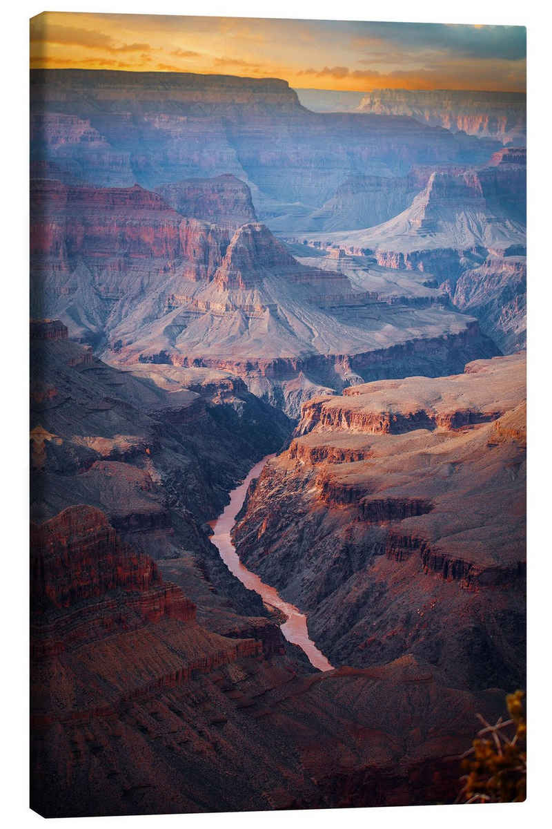 Posterlounge Leinwandbild Editors Choice, Wunderschöner Sonnenaufgang am Grand Canyon, Fotografie