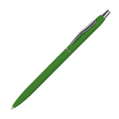 Livepac Office Kugelschreiber 10 Kugelschreiber / aus Metall / gummiert / Farbe: grün