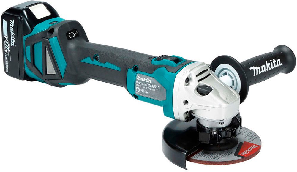 Makita Akku-Winkelschleifer DGA513Z, ohne Akku und Ladegerät – Bild 5 von 5