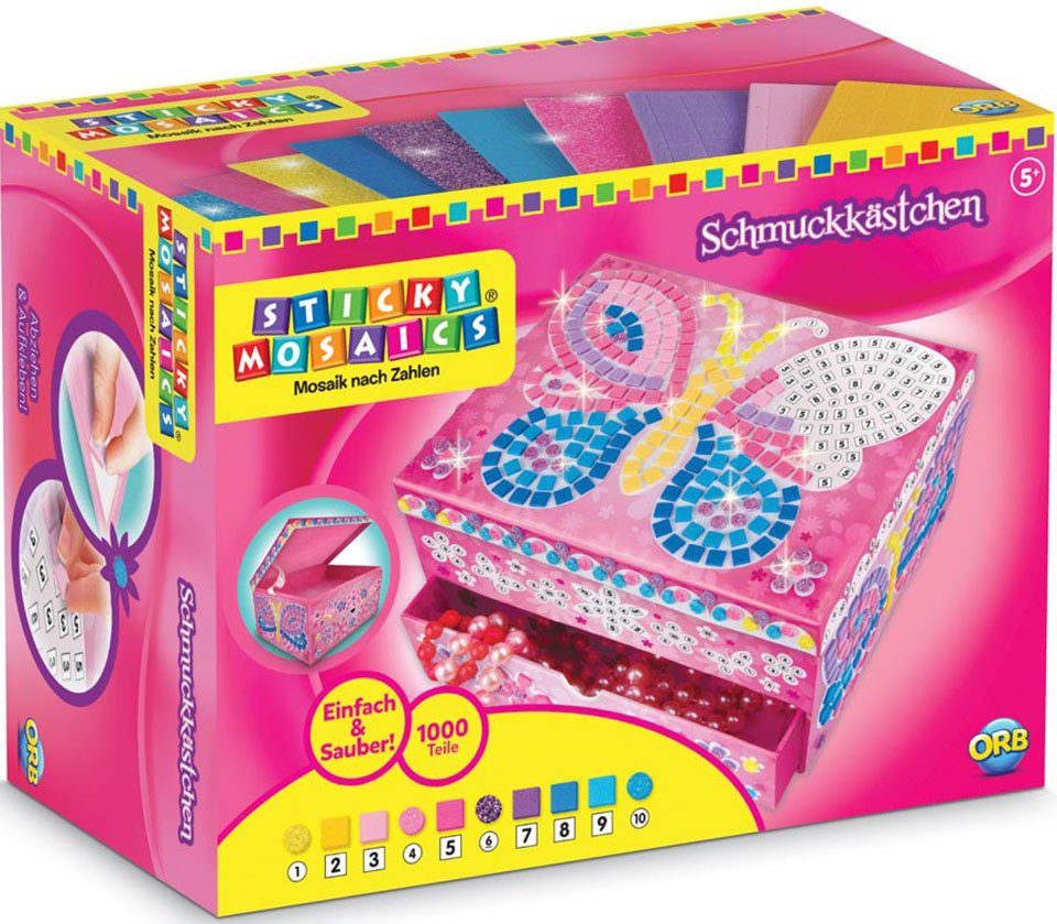 Sticky Mosaics Kreativset Schmuckkästchen Schmetterling günstig online kaufen