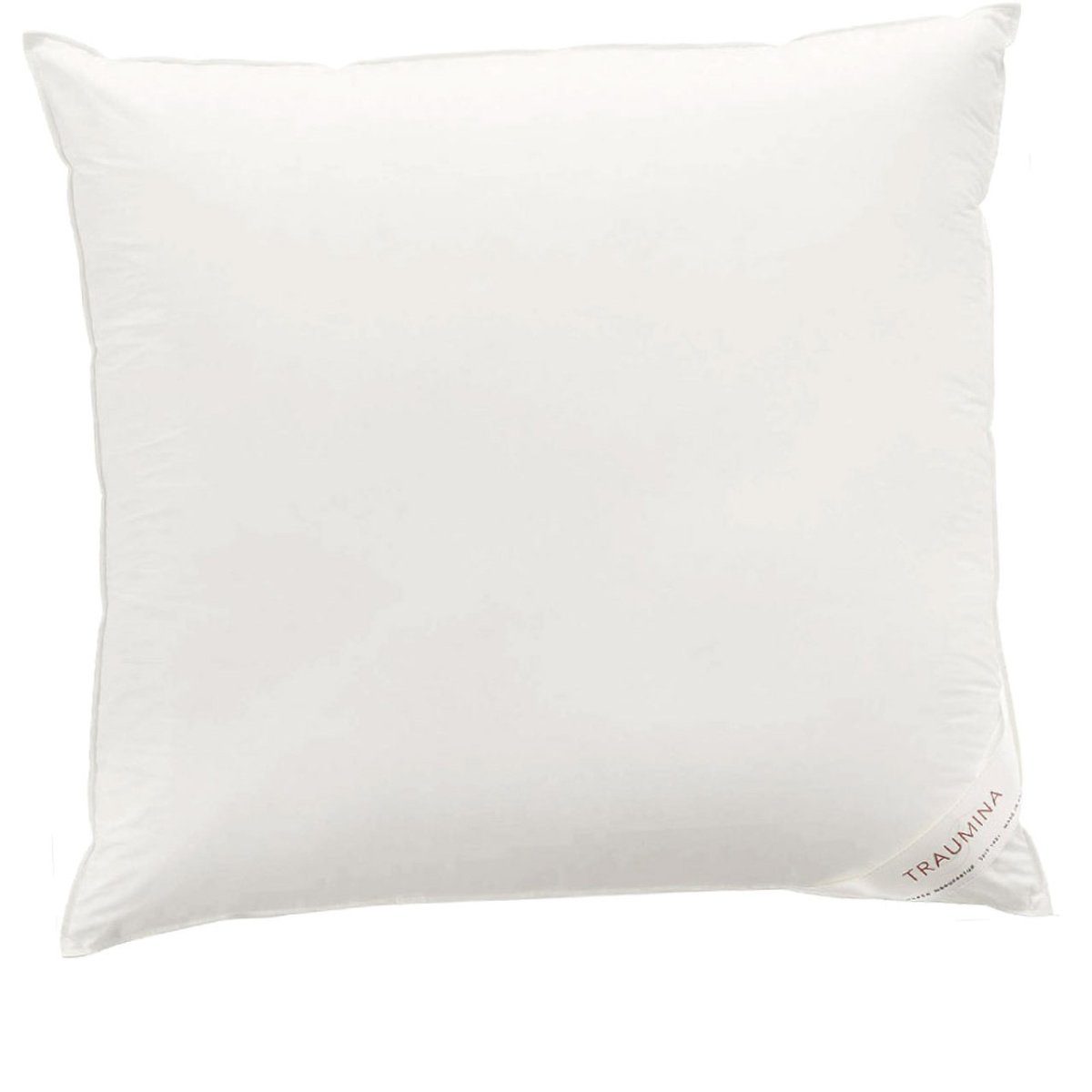 Traumina Daunenkissen Plume, Füllung: Weiße, deutsche neue Bio-Gänsedaunen und -federn, extra großflockig, Klasse 1, nach DIN EN 12934, selektiert, Innenkammer gefüllt mit 80% Daunen, 20% Federn, Außenkammern gefüllt mit 90% Daunen, 10% Federn, Seitenschläfer, Rückenschläfer, allergikerfreundlich