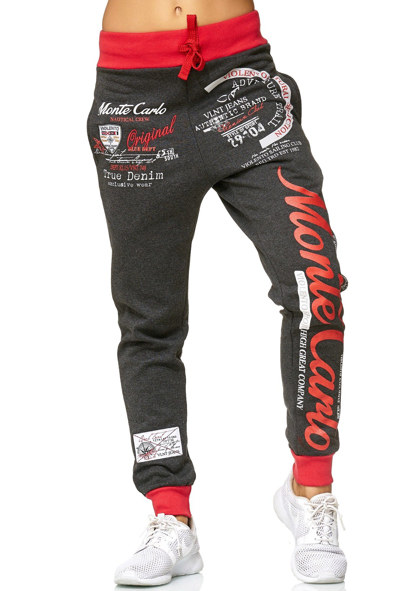 L.gonline Jogginghose Damen Jogging-HOSE, Monte Carlo 592 (Sweatpants, 1-tl günstig online kaufen