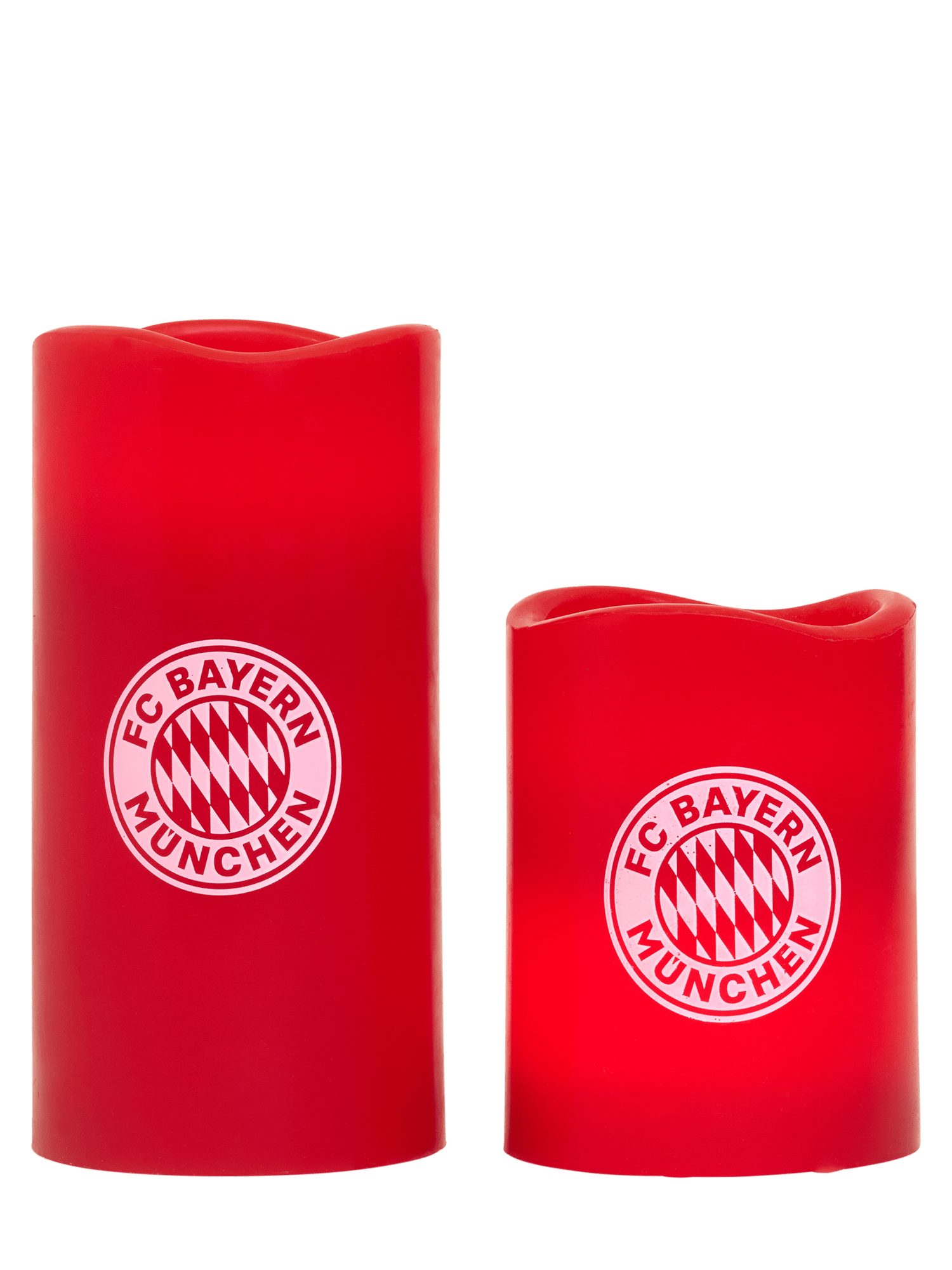 FC Bayern München LED Dekolicht FC Bayern München LED Kerze 2er-Set Rot I Fußball I Ohne Flamme