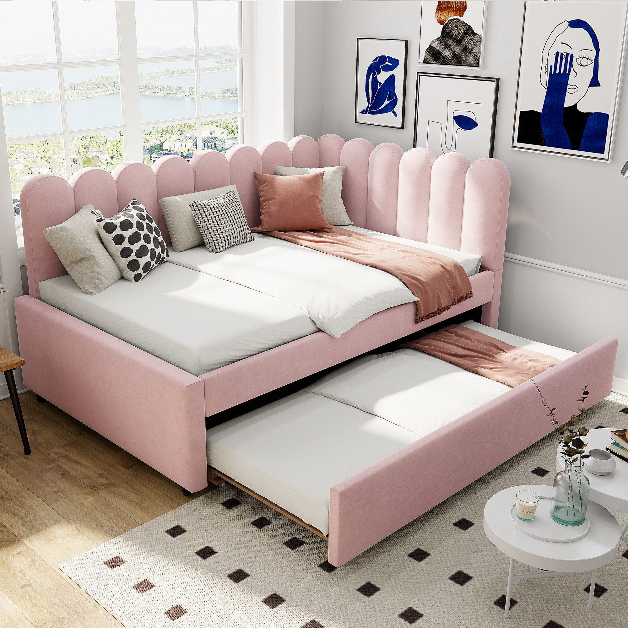 Flieks Daybett, Polsterbett Schlafsofa Tagesbett 140x200cm günstig online kaufen