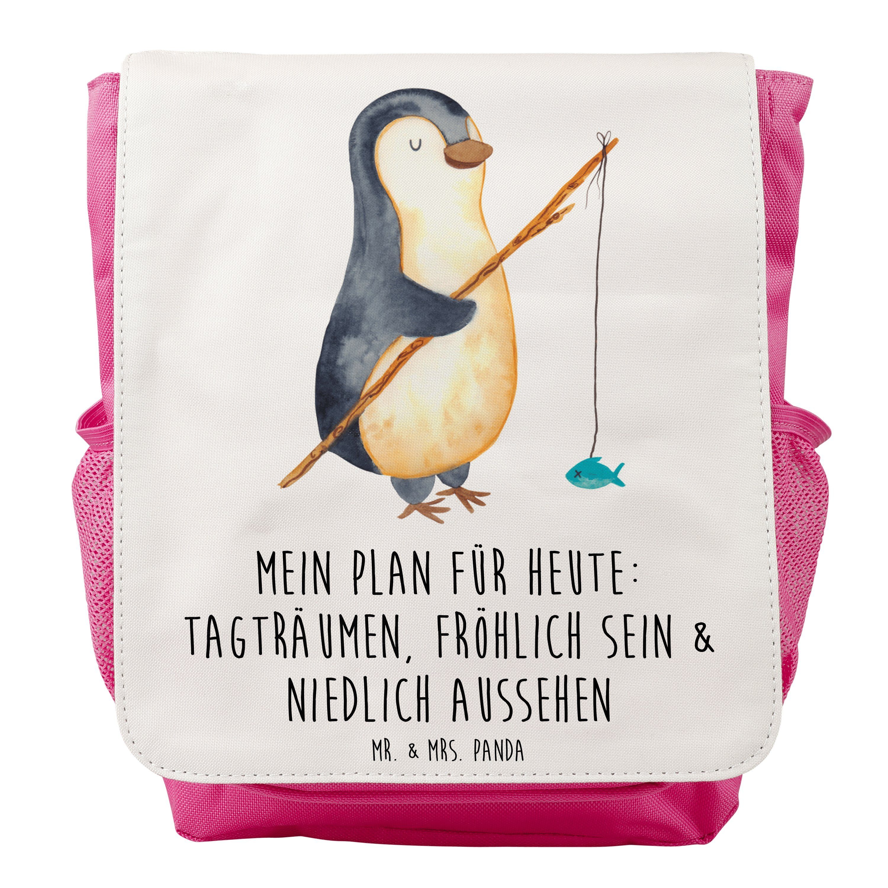 Mr. & Mrs. Panda Kinderrucksack Mädchen Pinguin Angler - Weiß - Geschenk, Kids, Angel, Kinderrucksack
