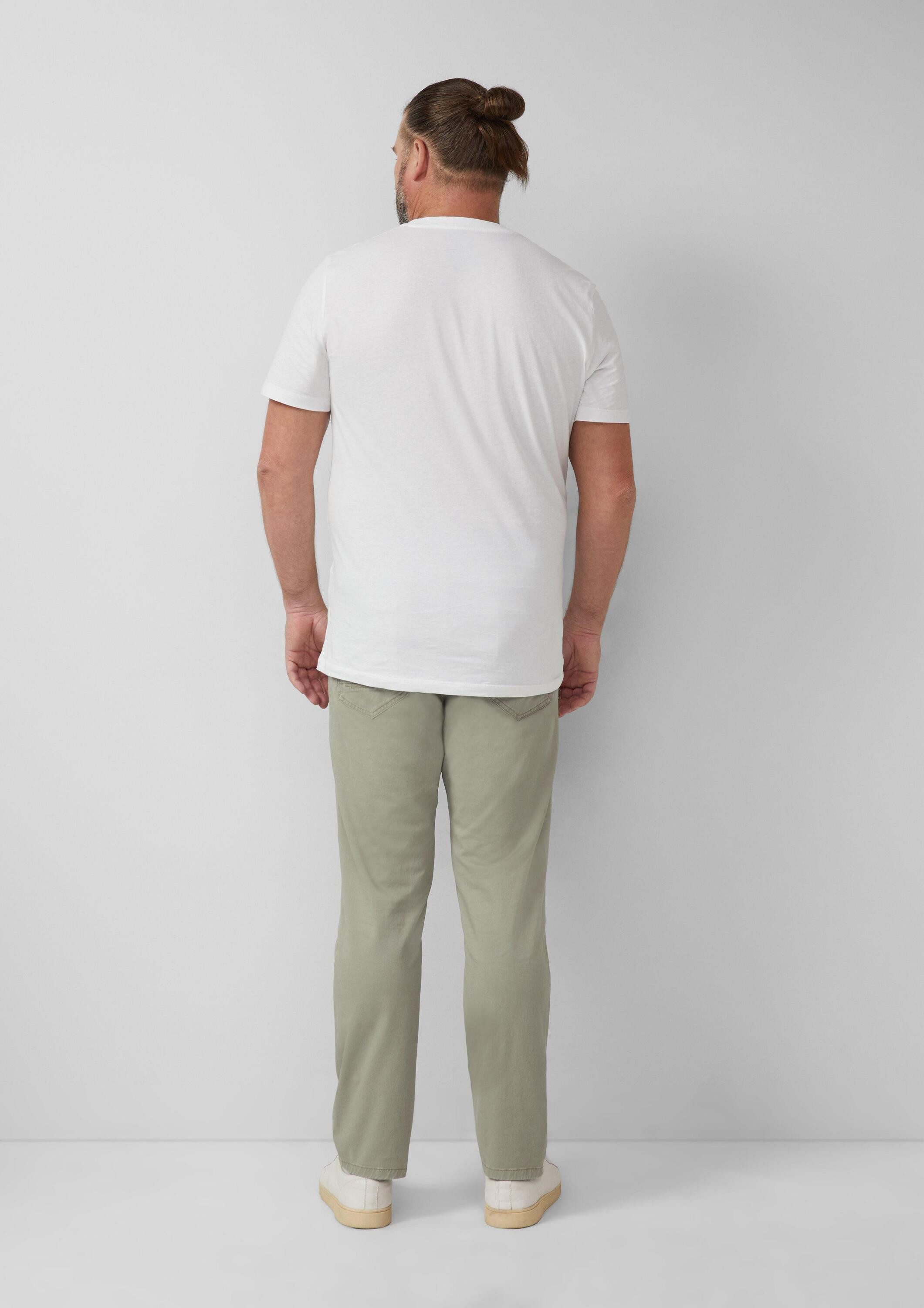 s.Oliver Chinos Hose Baumwollhose aus Twill mit Ziernaht