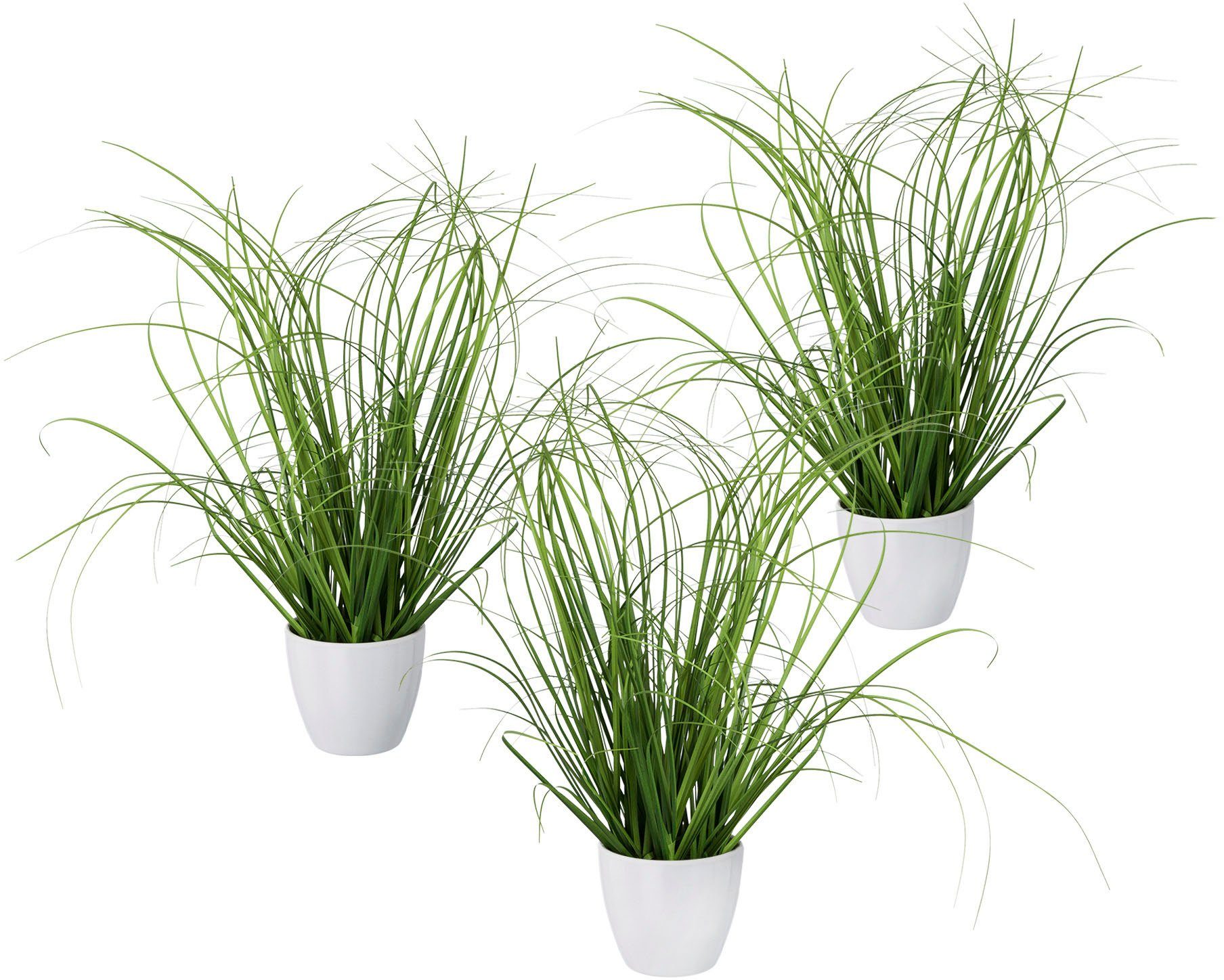 Kunstgras Grasbusch, Creativ green, Höhe 40 cm, 3er Set, im dekorativen Kun günstig online kaufen