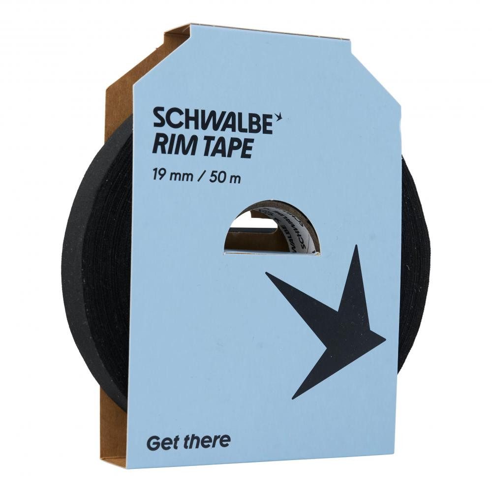 Schwalbe Felgenbremse Schwalbe Hochdruck-Felgenband 19mm - 50m Rolle Textil für sichere Fahr