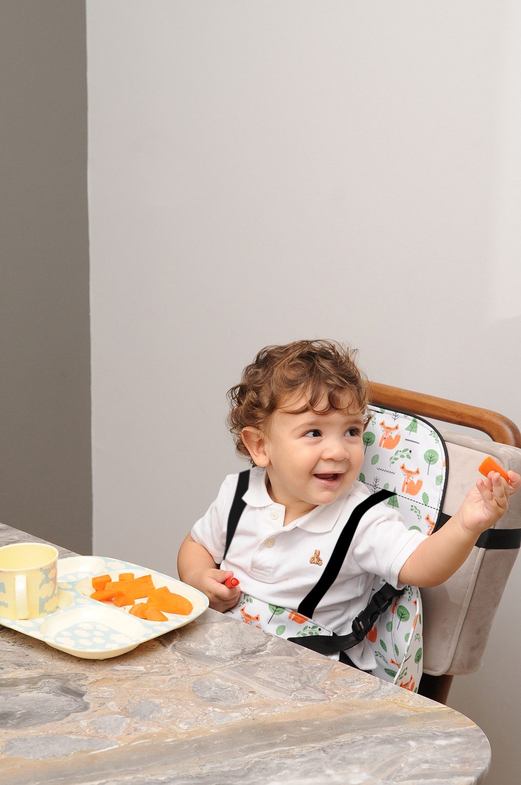 Siva Kindersitzerhöhung Tragbare Baby Sitzerhöhung & Tasche 2 in 1 Fuchs