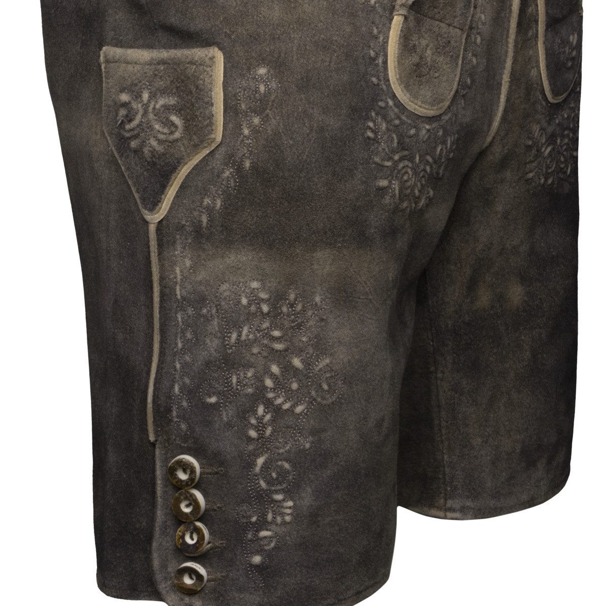 Krüger Trachtenlederhose Ron Herren (1-tlg) Trachtenlederhose, Trachtenhose, Bayerische Lederhose, Oktoberfest