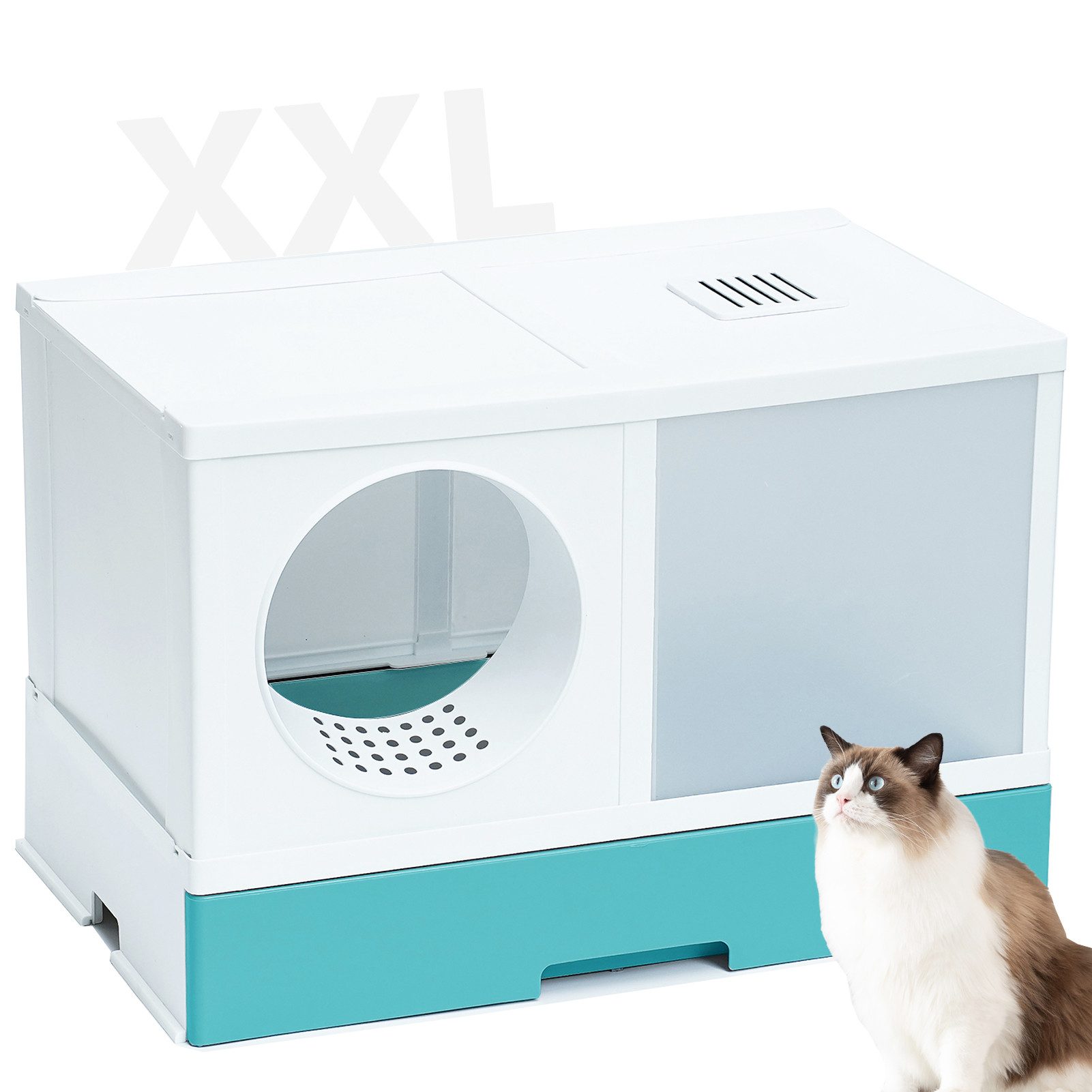 Katzentoilette Das XXL Katzenklo für große Katze Katzentoilette TIGO-X 2.0