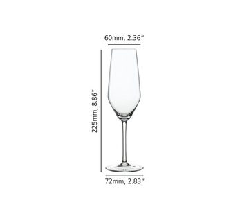 SPIEGELAU Champagnerglas Spiegelau Style Champagnerflöte 4er Set, Kristallglas