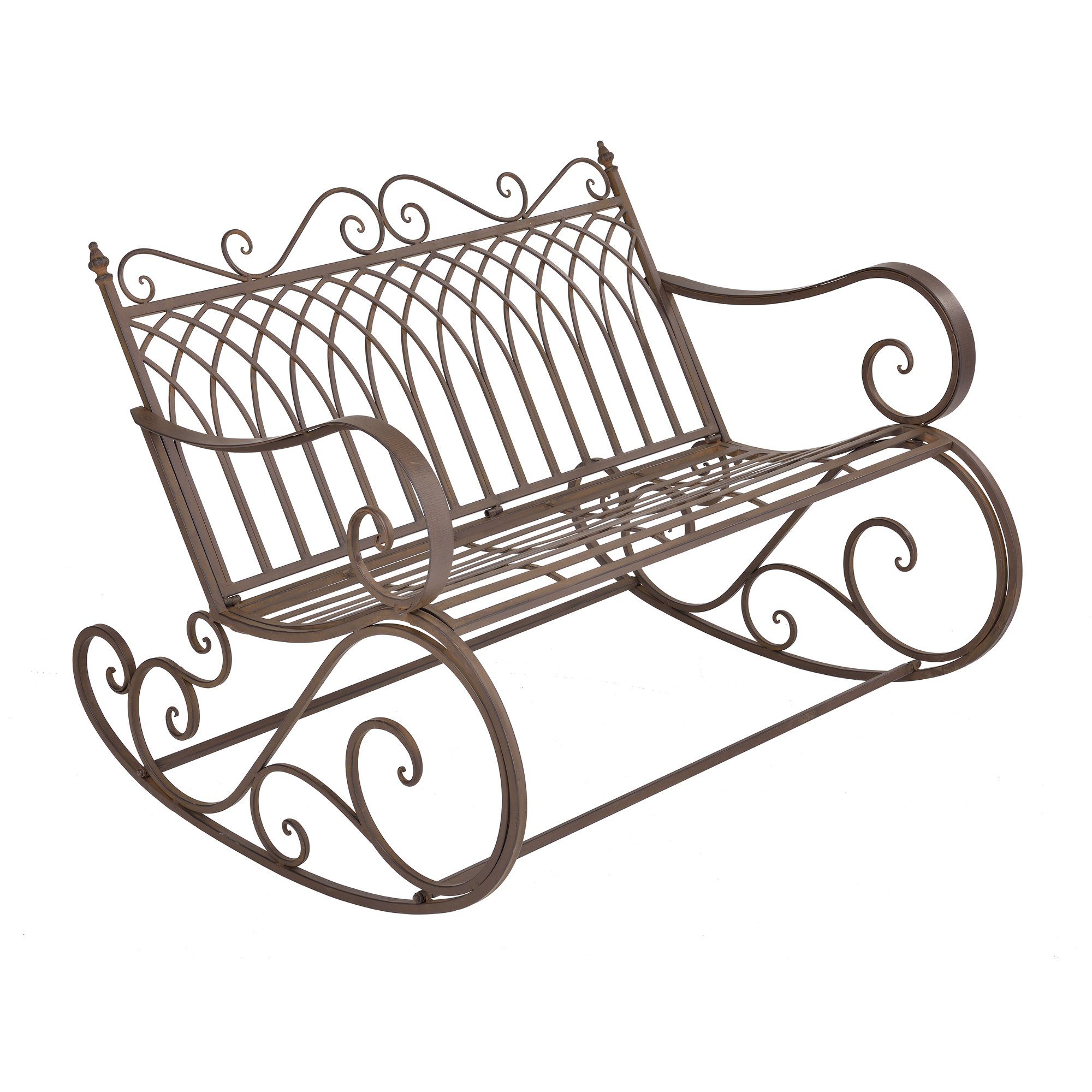 en.casa Gartenbank, »Greenough« Schaukelbank Sitzbank 85x113x95cm günstig online kaufen