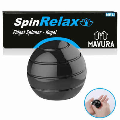 MAVURA Lernspielzeug SpinRelax Kinetic Spinning Ball Schreibtischspielzeug Metal, Spinner Fidget Stressball Stress Abbau Anti Angst