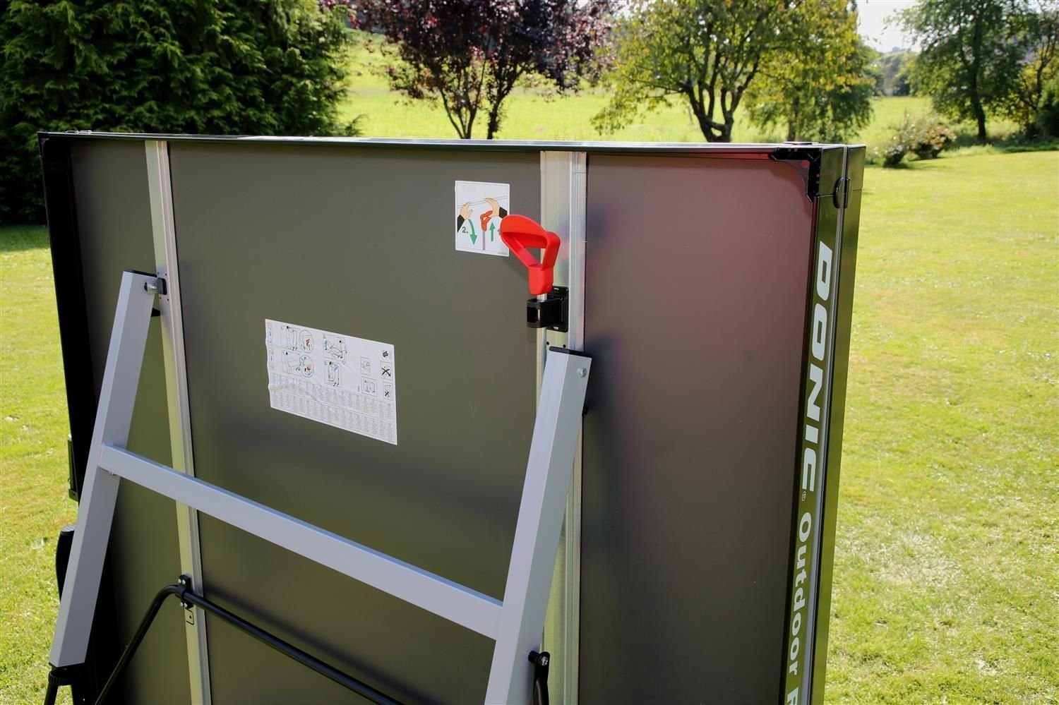 Donic Tischtennisplatte Outdoor Roller 1000 in grau, 274 x 152,5 x 76 cm, Tischtennistisch Table Tennis