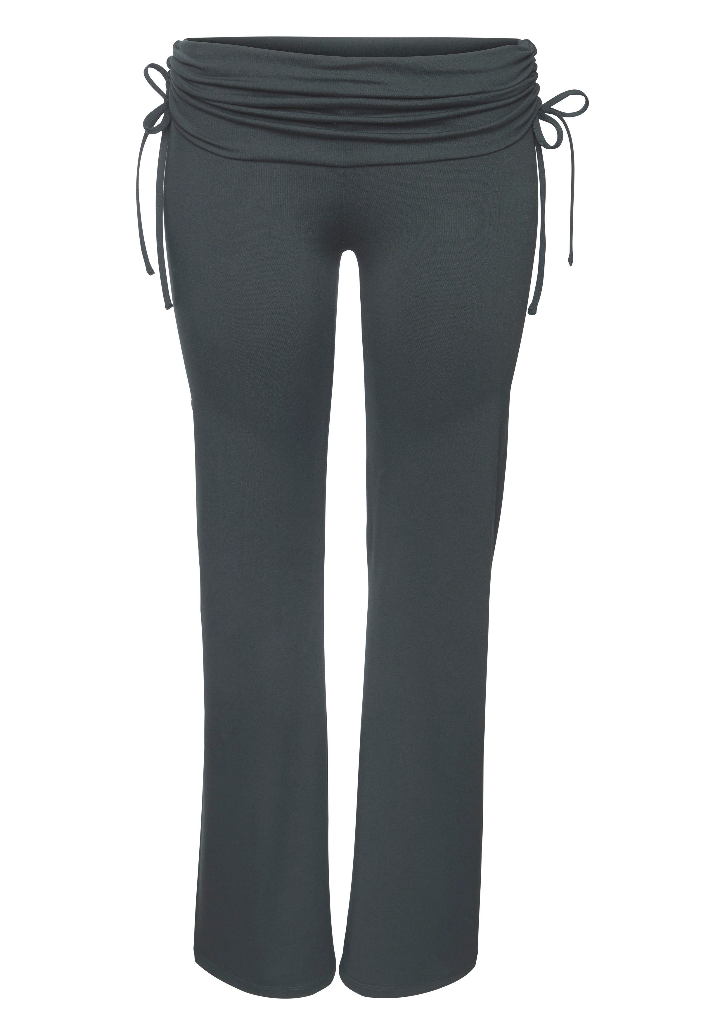 LASCANA ACTIVE Sporthose - Flared Leggings - Freizeithose - mit Umschlagbund zum Raffen, Ideal für Sport- und Freizeit. € 49,99