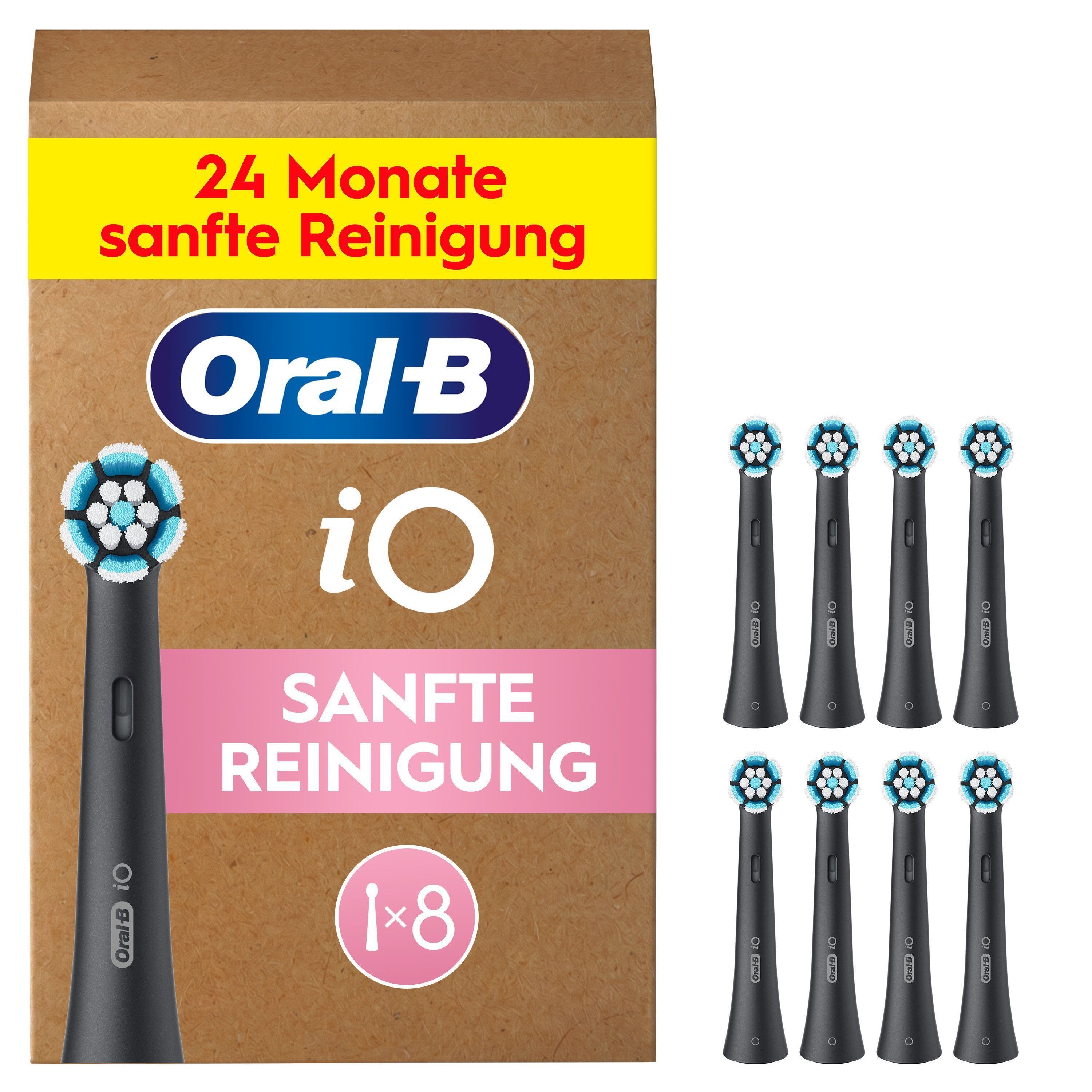Oral-B Aufsteckbürsten iO Sanfte Reinigung, fortschrittliche Plaque-Entfernung, für empfindliches Zahnfleisch