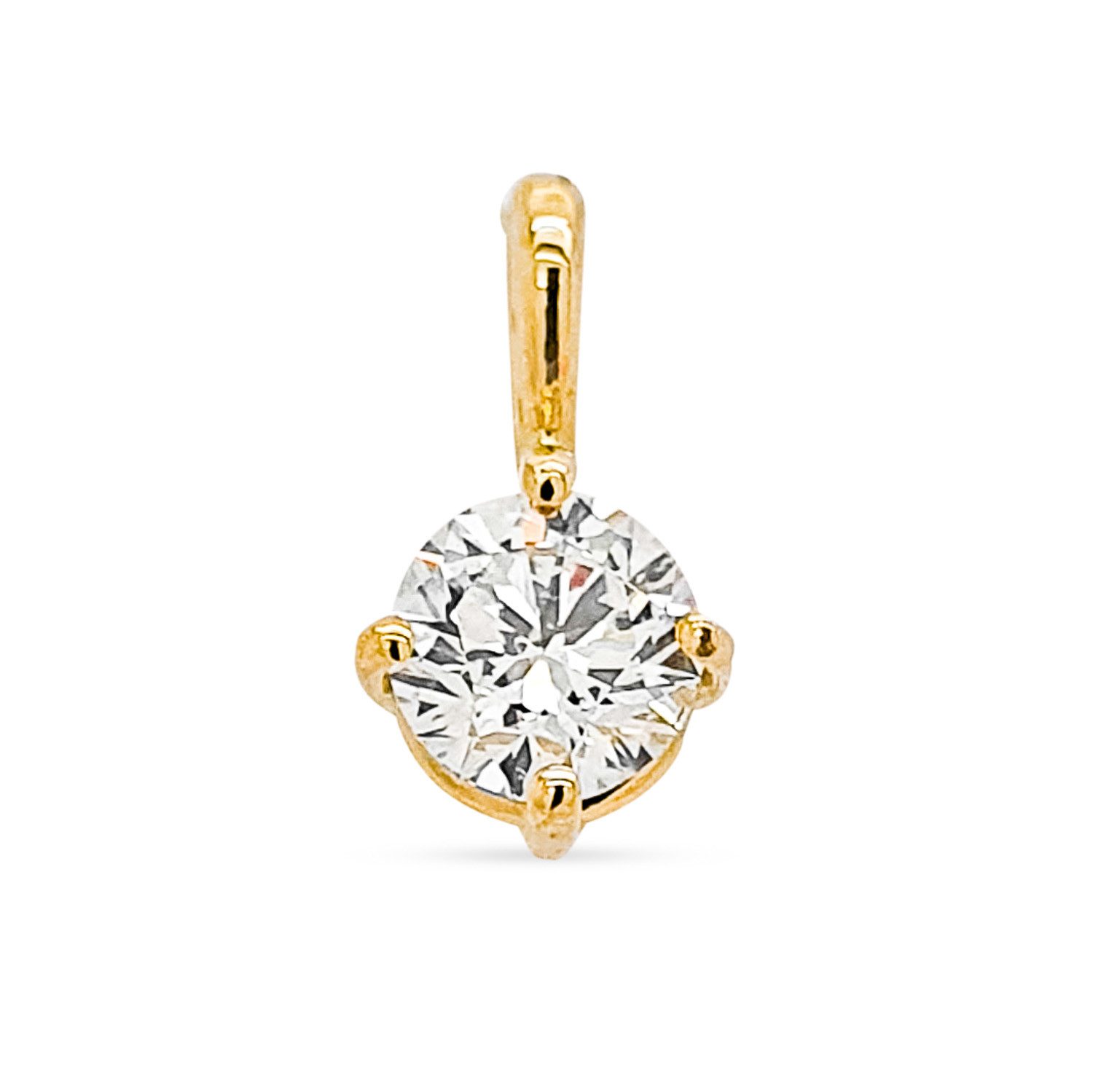 Webgoldschmied Kettenanhänger Diamant Anhänger 750/- Gold 18 Karat Gold mit günstig online kaufen