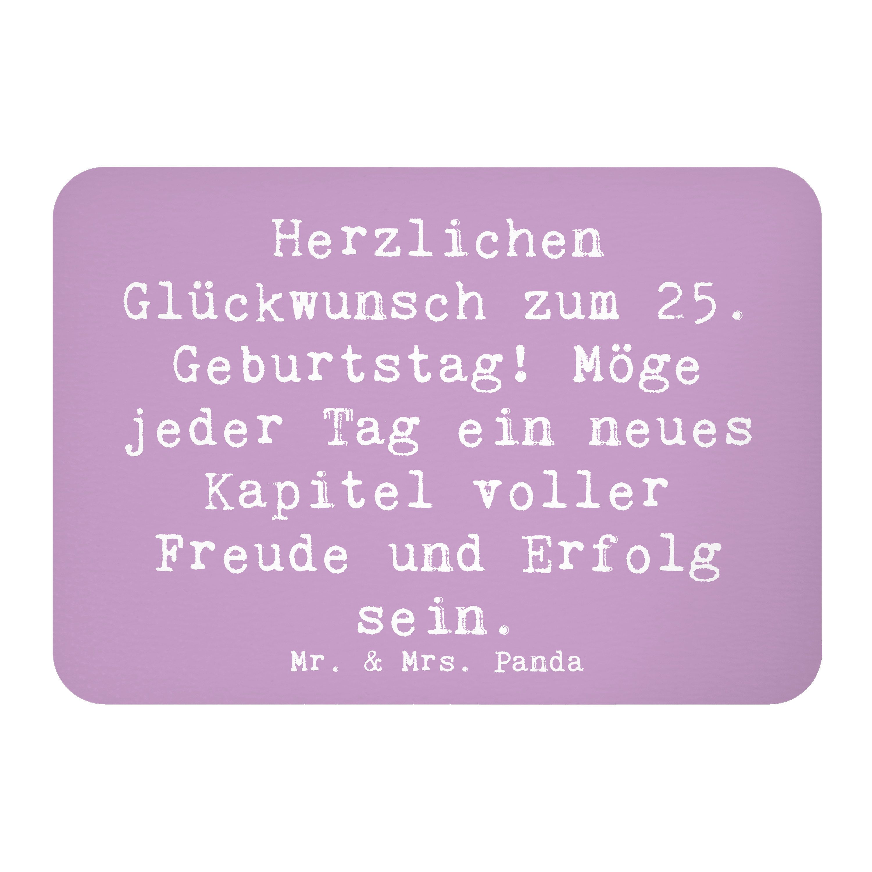 Magnet Spruch 25. Geburtstag - Lavendeltraum - Geschenk, Jubiläum, Pinnwandm
