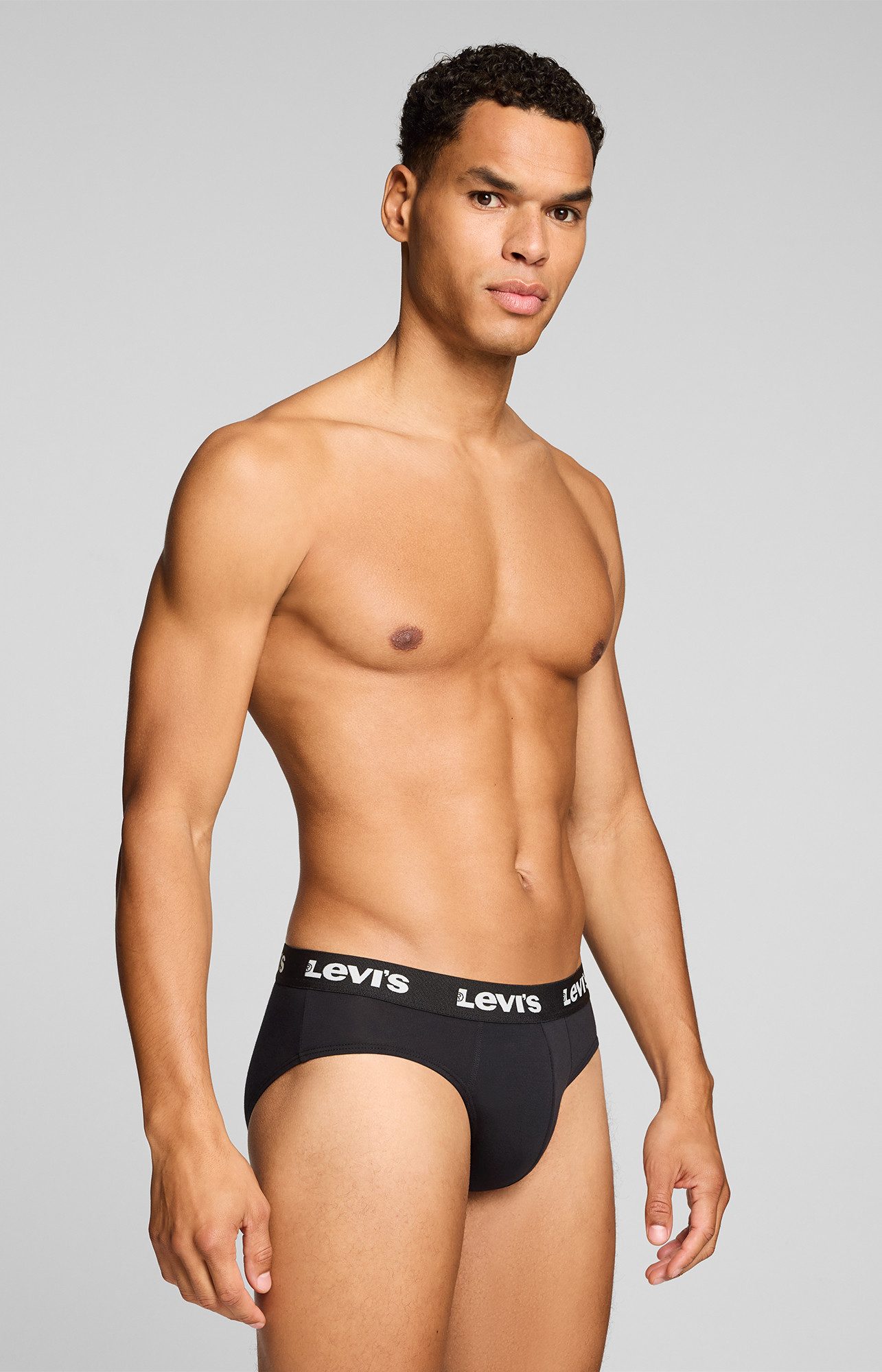 Levi's® Slip LEVIS MEN REPEAT LOGO BRIEF (2er Pack) mit Logobund, Cotton-Mix, ohne Eingriff