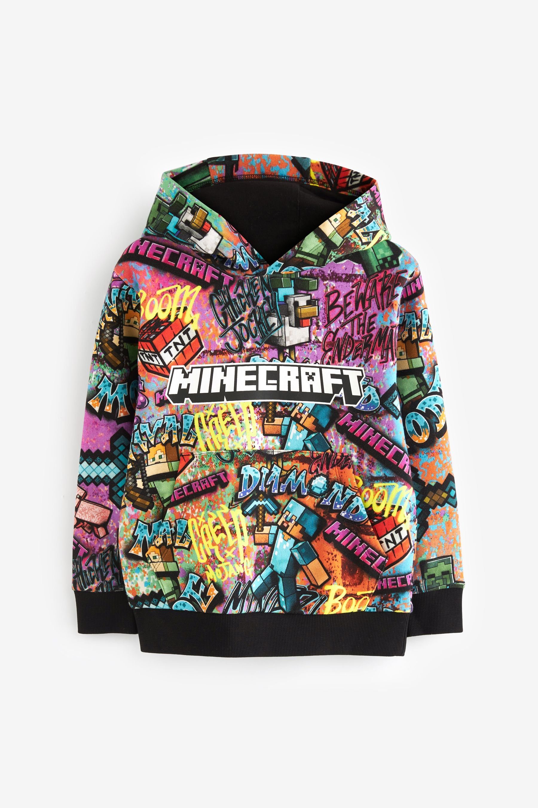Kapuzensweatshirt Minecraft Graffiti Hoodie