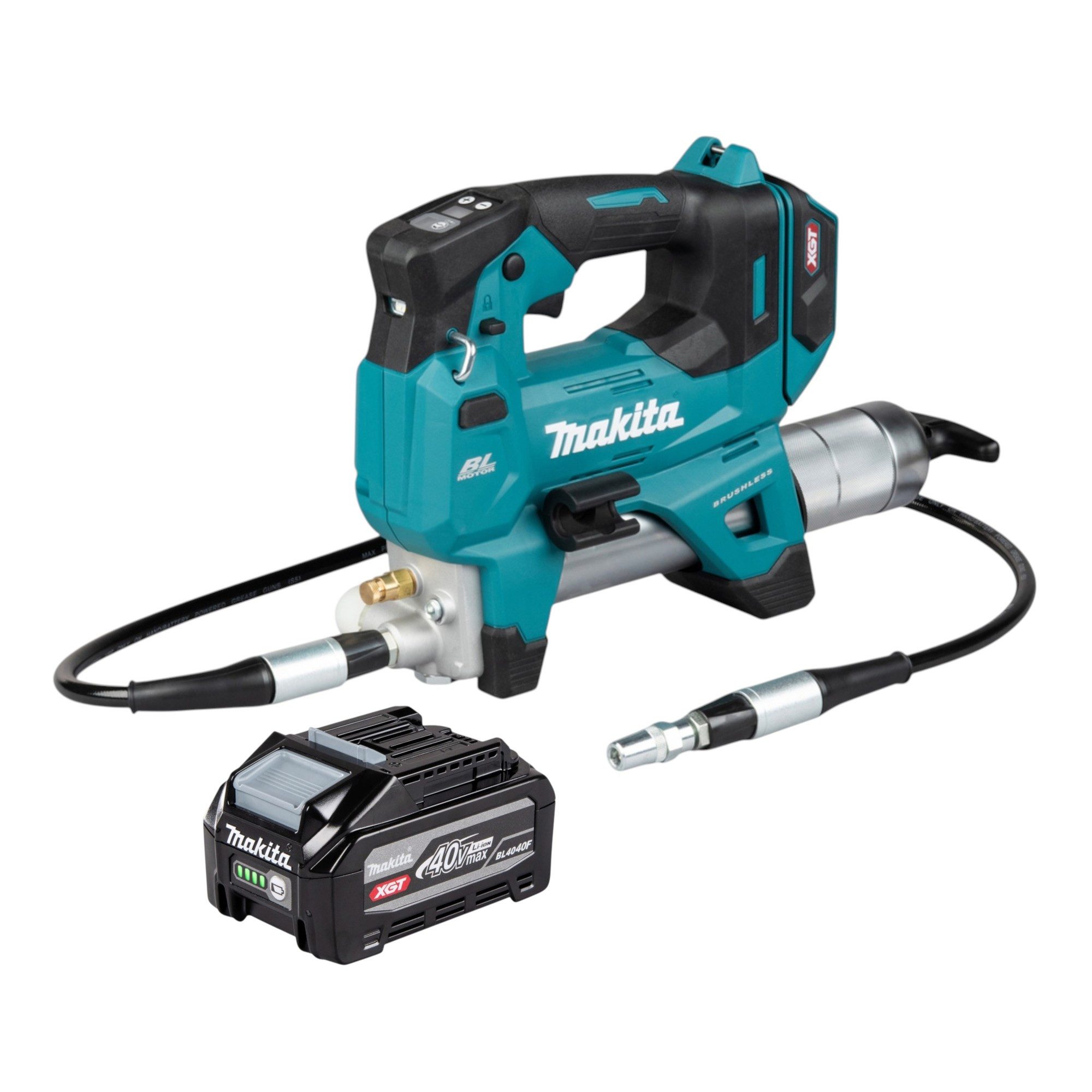 Makita Werkstattpresse GP 001 GU1 Akku Fettpresse 40 V max. 690 bar Brushless