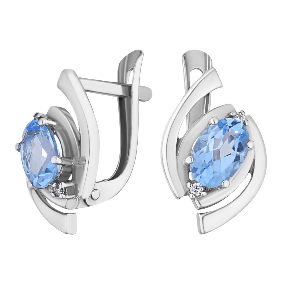 Secretforyou Creolen-Set Ohrringe Kreolen 925 Silber Topas Zirkonia Steine günstig online kaufen