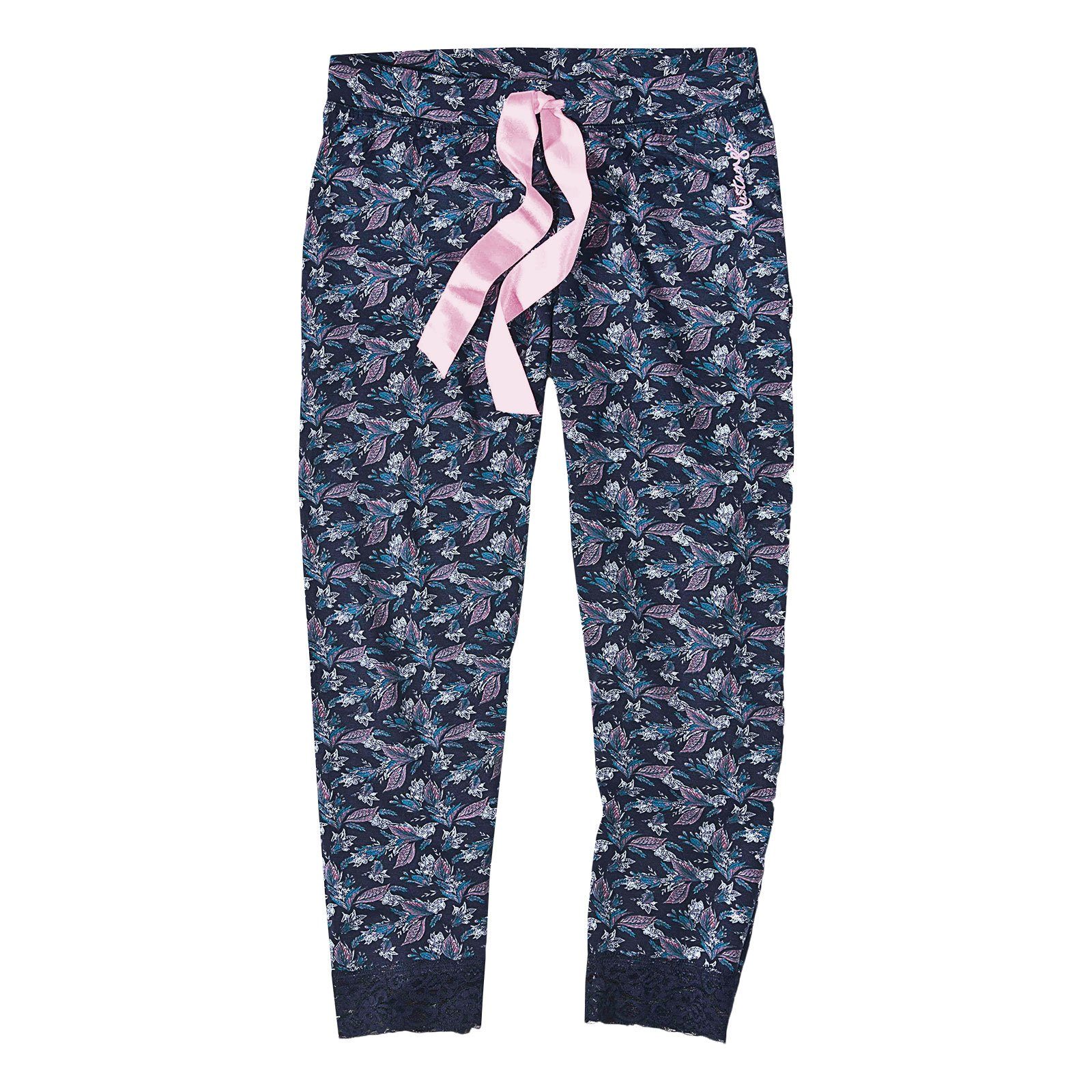 MUSTANG Pyjamahose Ladies long Pant mit großer Satinschleife | Pyjamahosen
