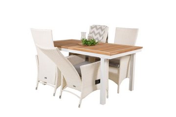 ebuy24 Garten-Essgruppe Panama Gartenset Tisch 90x160/240cm und 4 Stühle P