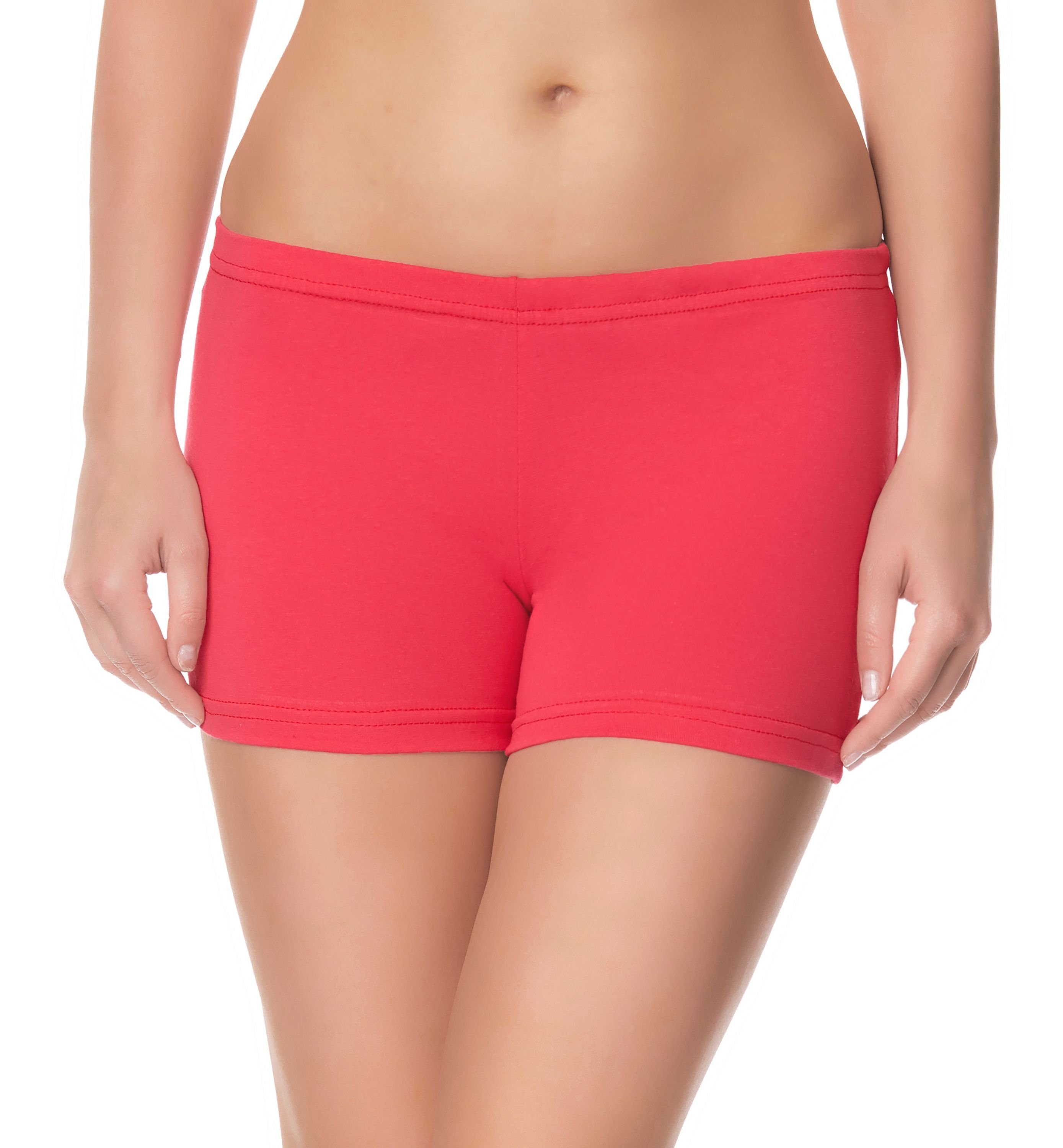 Ladeheid Leggings Damen Shorts Radlerhose Unterhose Hotpants kurze Hose Boxers LAMA05 (1-tlg) elastischer Bund