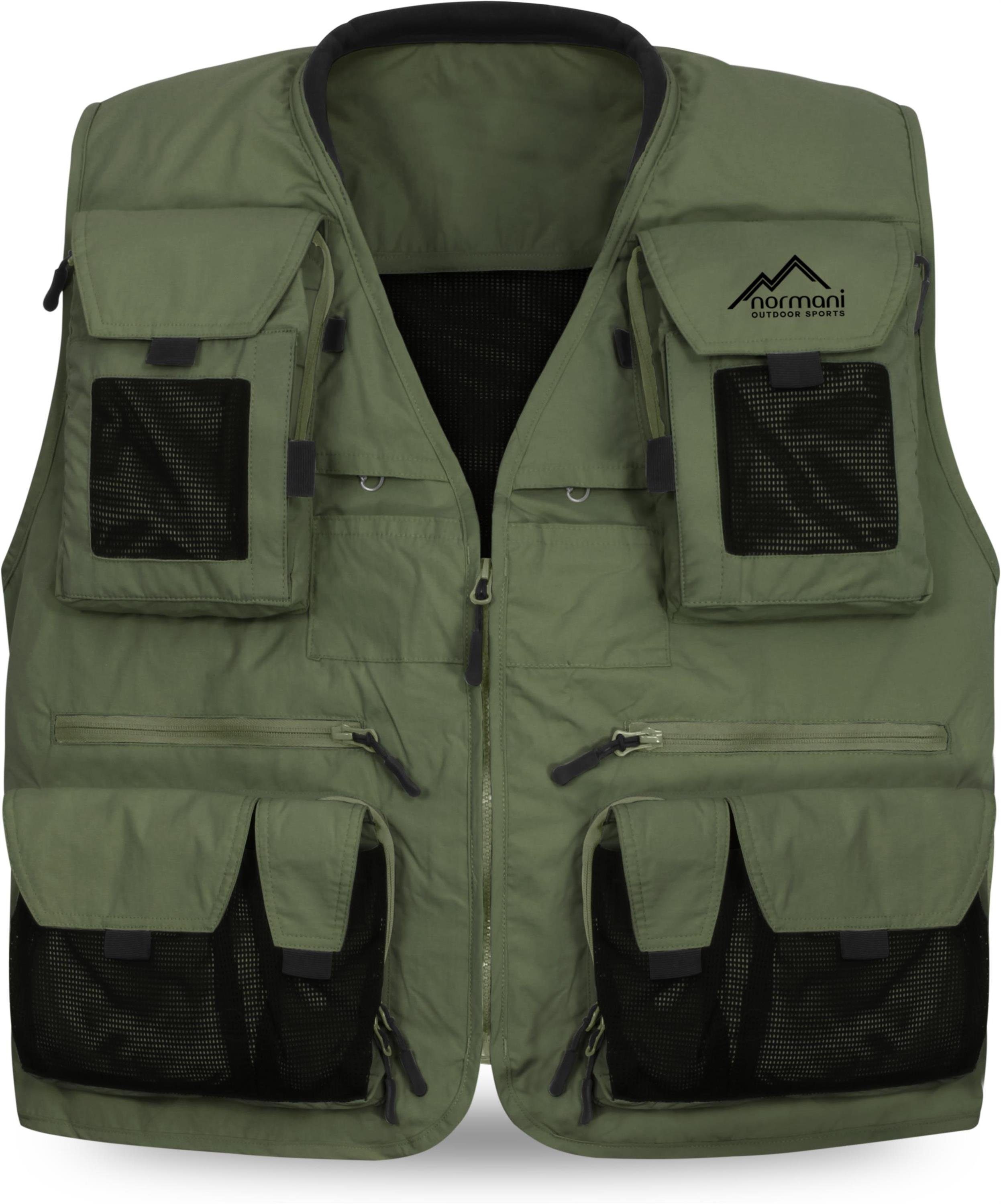normani Funktionsweste Herren Outdoor-Weste Kajikia Ultraleichte Angelweste Fischerweste Multifunktionsweste Jagdweste