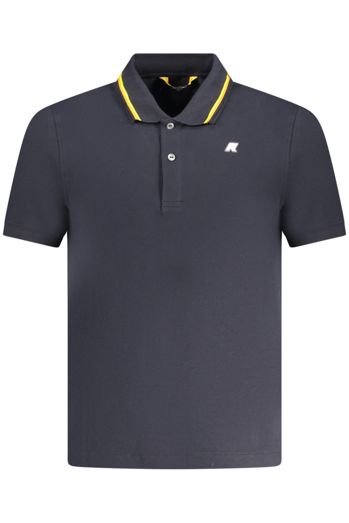 K-WAY Poloshirt Herren Kurzarm-Poloshirt Blau mit Kontrastdetails