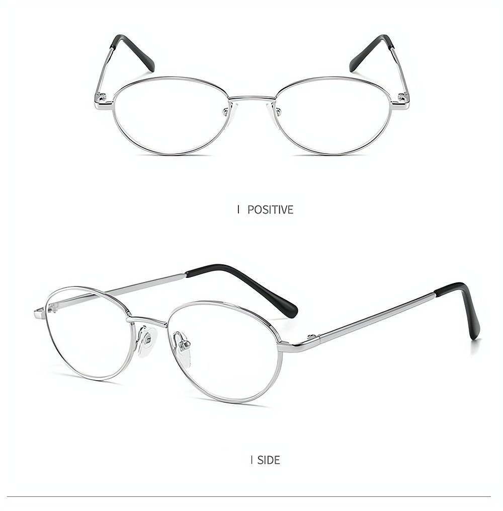 silvery blaue PACIEA Mode presbyopische Gläser Lesebrille anti bedruckte Rahmen