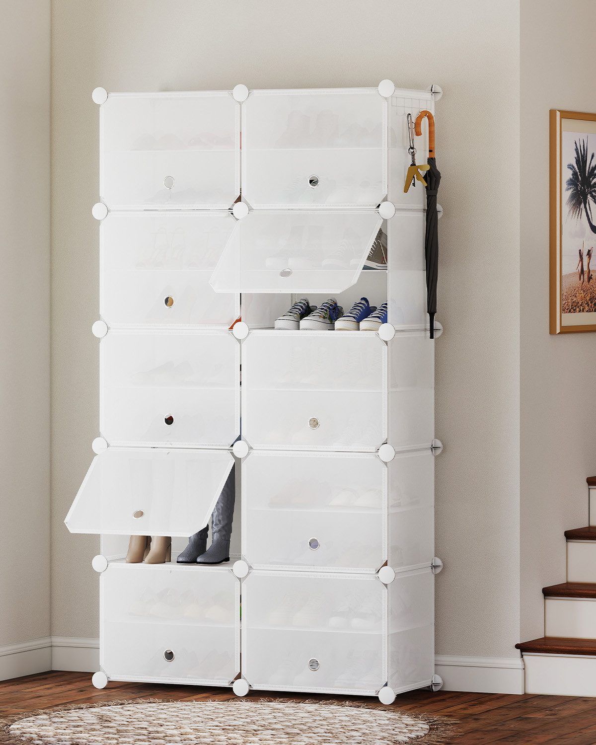 Sekey Schuhregal Schuhregal Schuhschrank Schuh-Organizer Stecksystem günstig online kaufen
