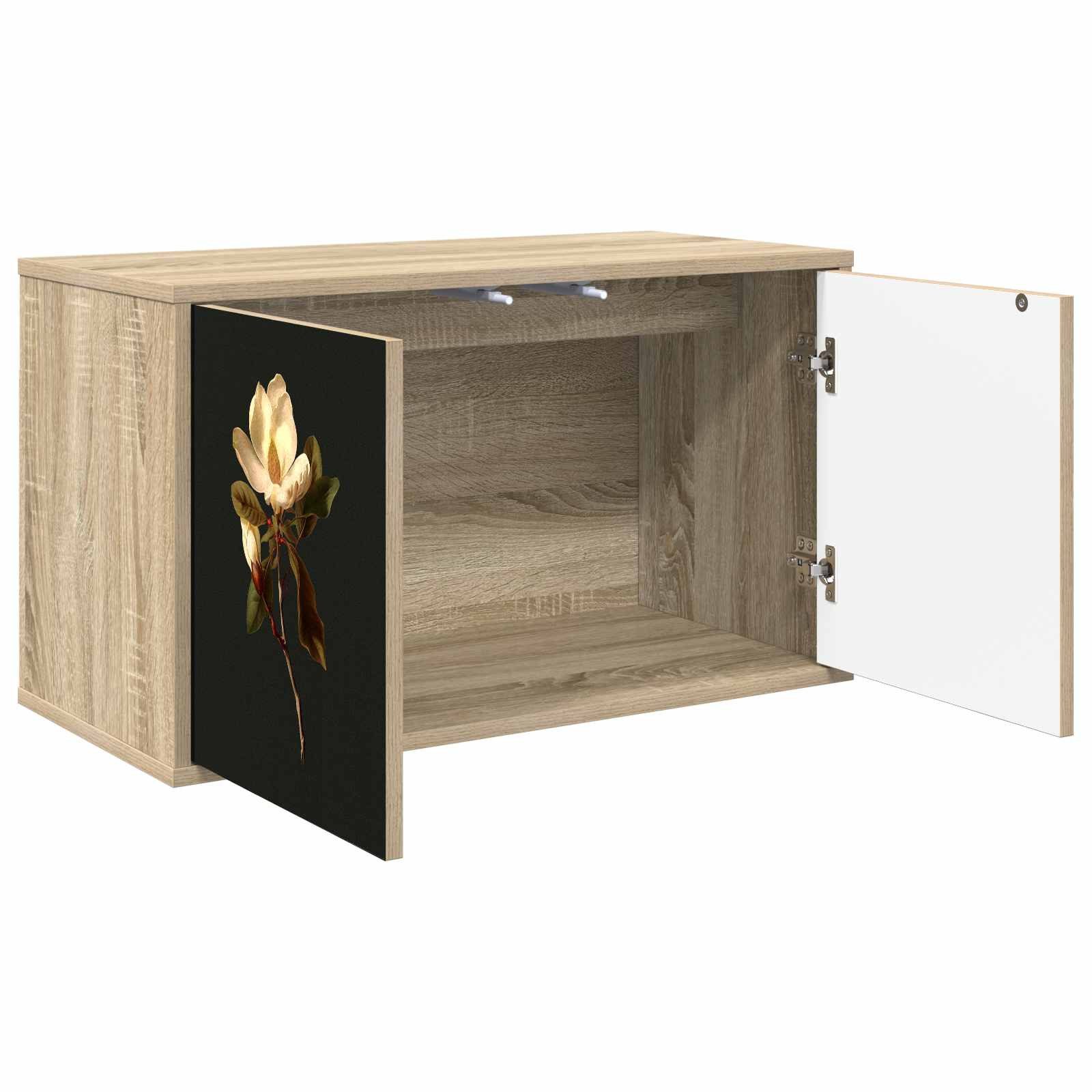 vidaXL TV-Schrank Wandmontierter TV-Schrank BREMEN 69 x 33 x 40 cm Sonoma-Eiche (1-St)