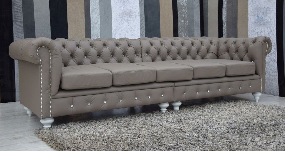 cm Chesterfield Chesterfield-Sofa, 5 300 Design JVmoebel Sitzer Sofa Couch