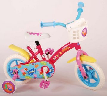 Kinderfahrrad Peppa Pig Kinderfahrrad - Mädchen - 10 Zoll - Pink/Blau - Fester Gang