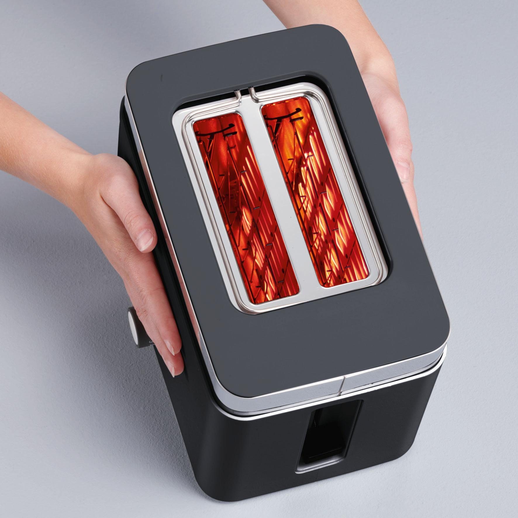 Graef Toaster für Schlitze, W 888 Scheiben, 62, TO 2 kurze 2 schwarz