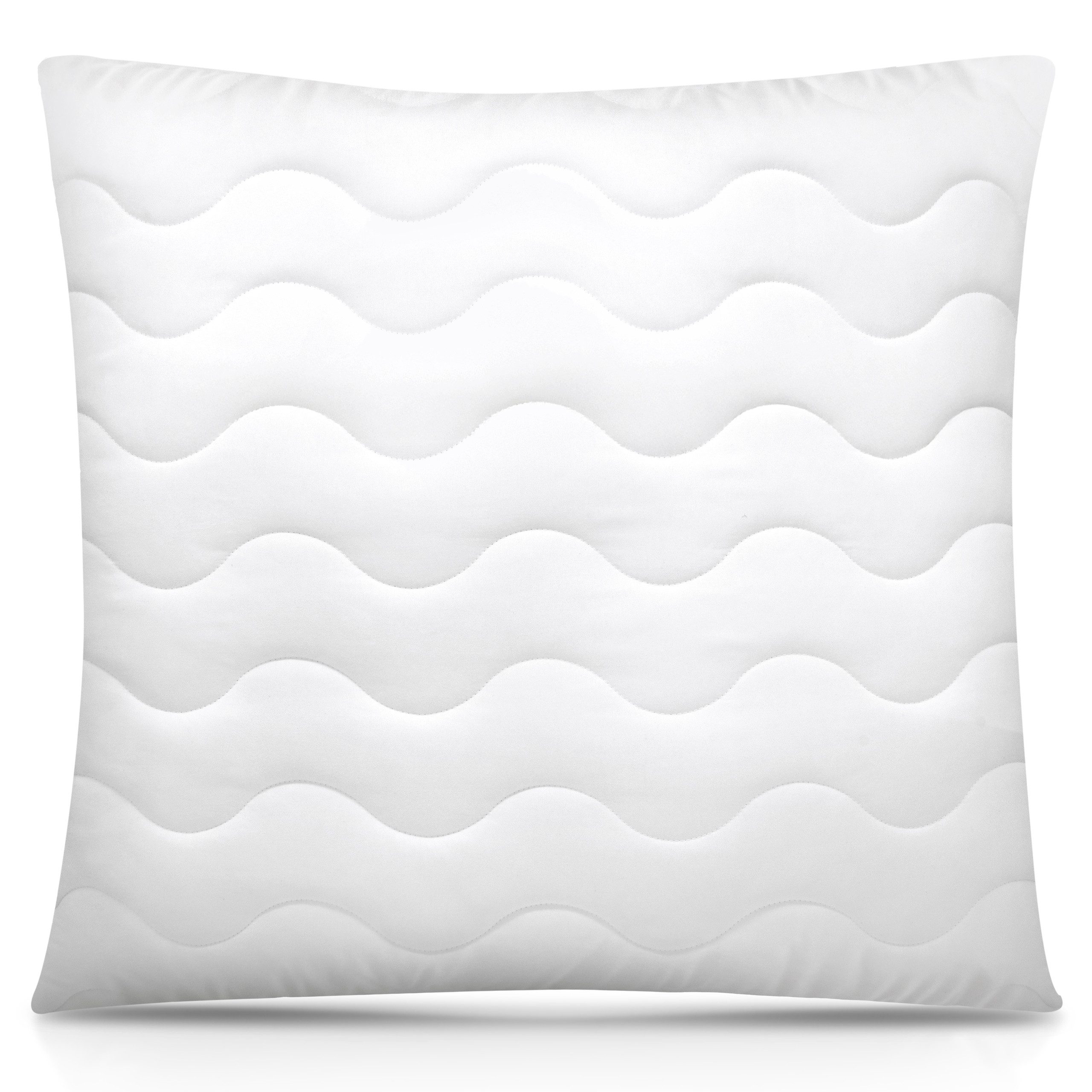 Gentle North Microfaserkissen Hochwertige Подушки in Hotelqualität verschiedene Größen, Füllung: 100% Polyester, Seitschläfer, Rückenschläfer, Seitenschläfer, Bauchschläfer, 1- oder 2-tlg., Reißverschluss für Füllung, waschbar, Made in EU, allergikerfreundlich