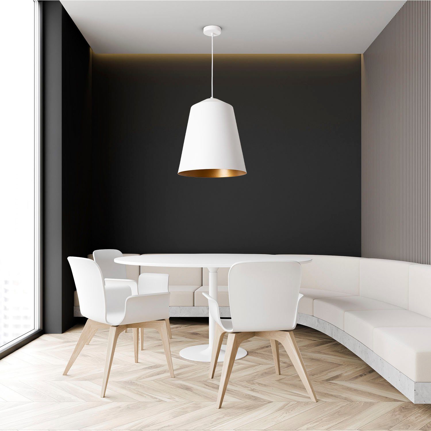 Paco Leuchtmittel, Home Arbeitszimmer JACKSON, Deckenleuchte Industrial Design ohne Pulverbeschichtet E27 Wohnzimmer
