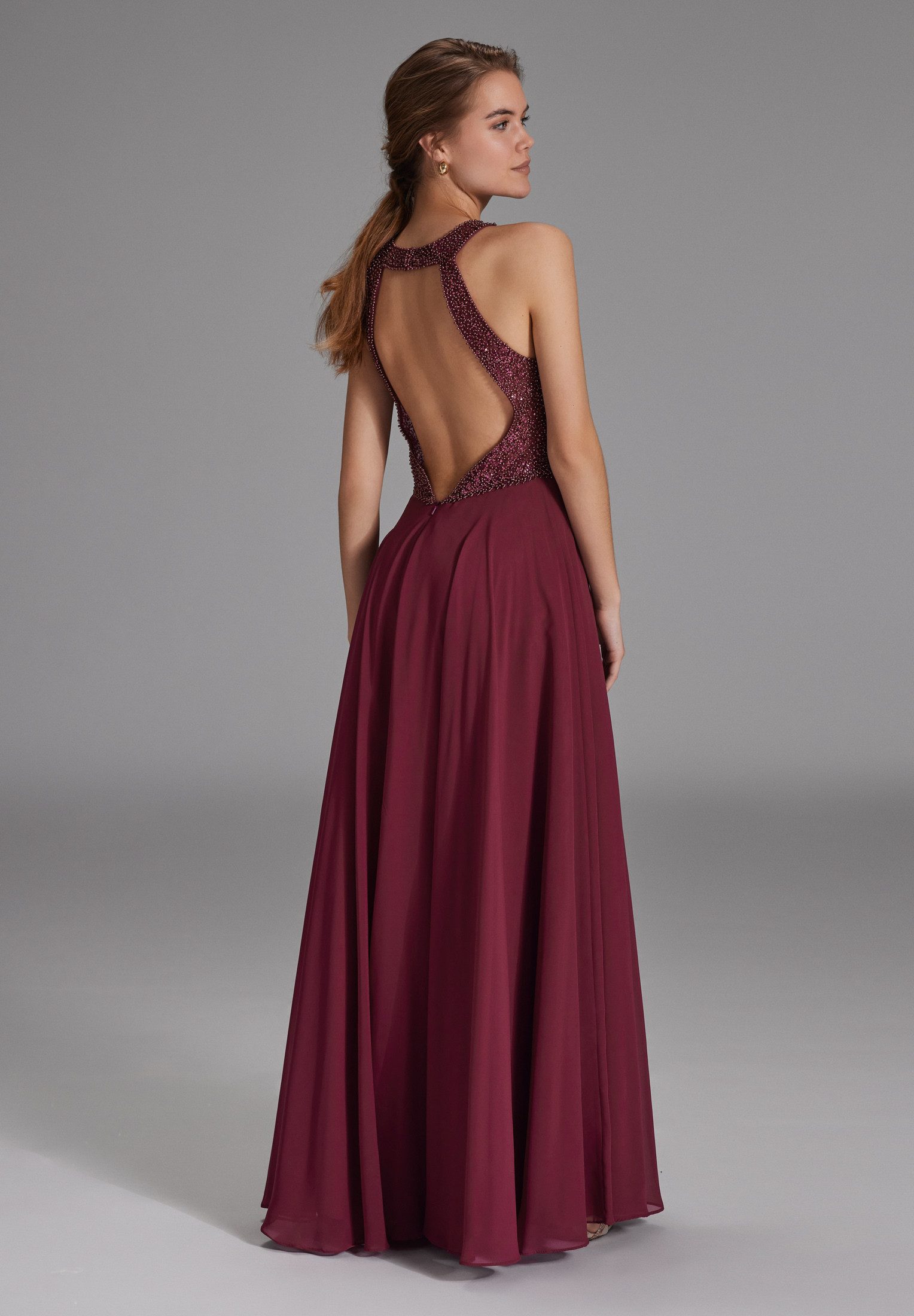 Hey Kyla Abendkleid - Abendkleid mit Stickerei und Cut-Out Detail Tailliert günstig online kaufen