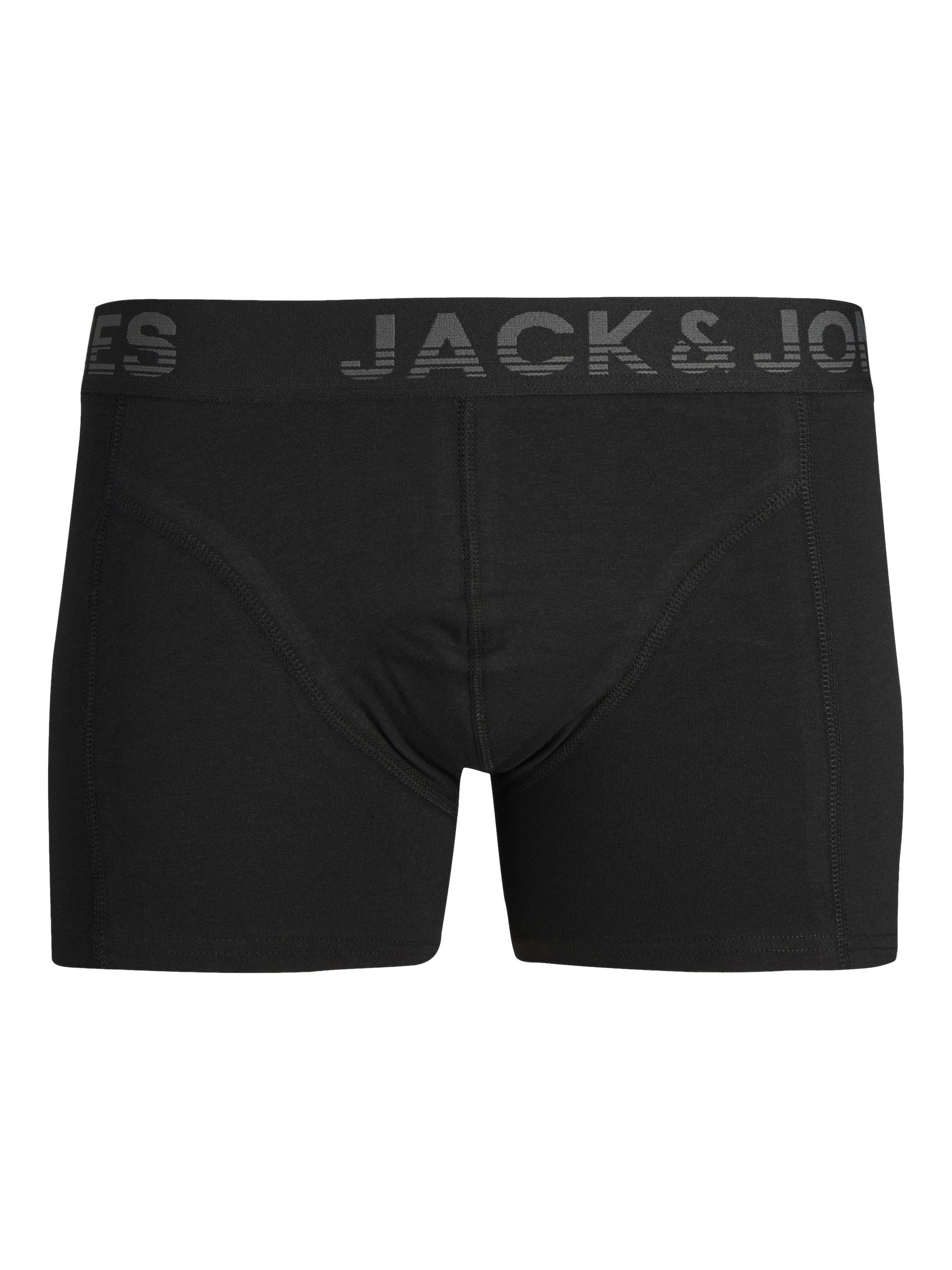 black NOOS Jack JACSHADE SOLID PACK Trunk & asphalt / TRUNKS (Packung, 3 3-St) Jones