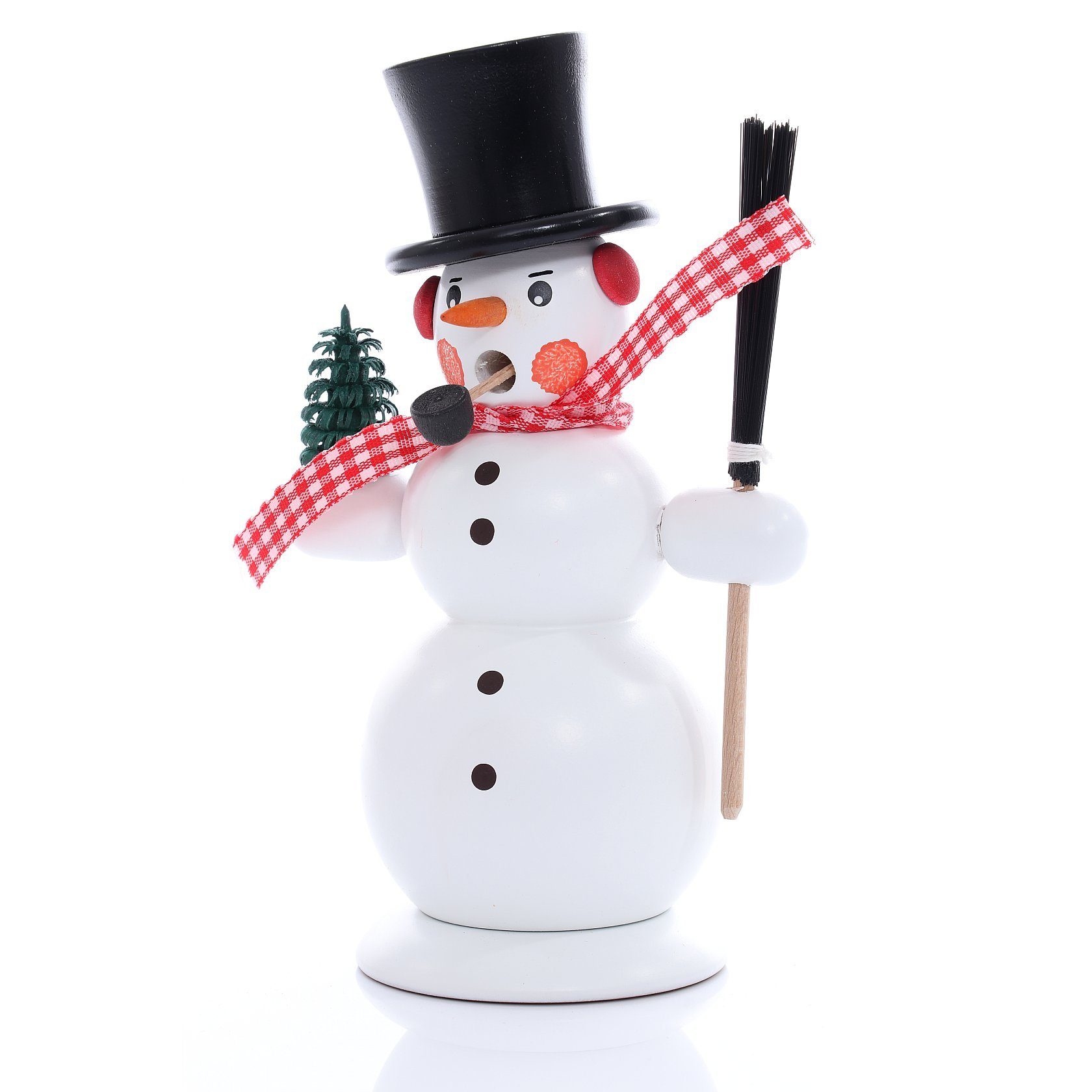 Räuchermännchen Räuchermann Schneemann weiß Höhe 13cm NEU