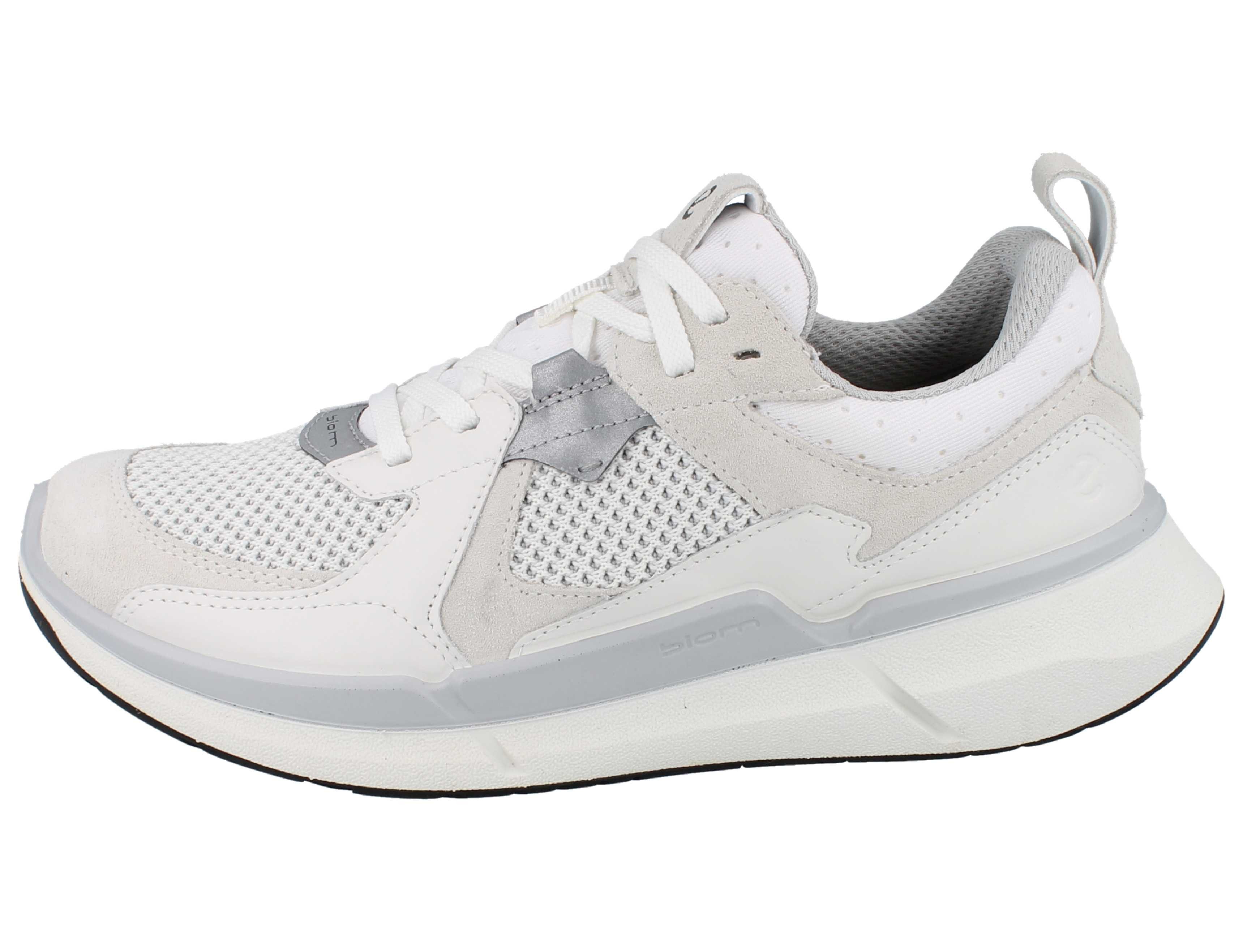 Ecco ECCO Biom 2.2 W Damen Sneaker weiss silber - Größe: 38 Schnürschuh Wechselfußbett