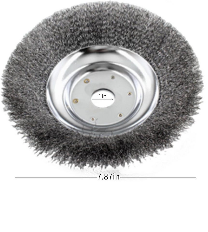 Thumbnail - BlingBin Ersatzbürste Wildkrautbürste für Motorsense Rasentrimmer,mit 25,4mm Bohrung, Garten, Innenhof, Haustür, (1 Set,...