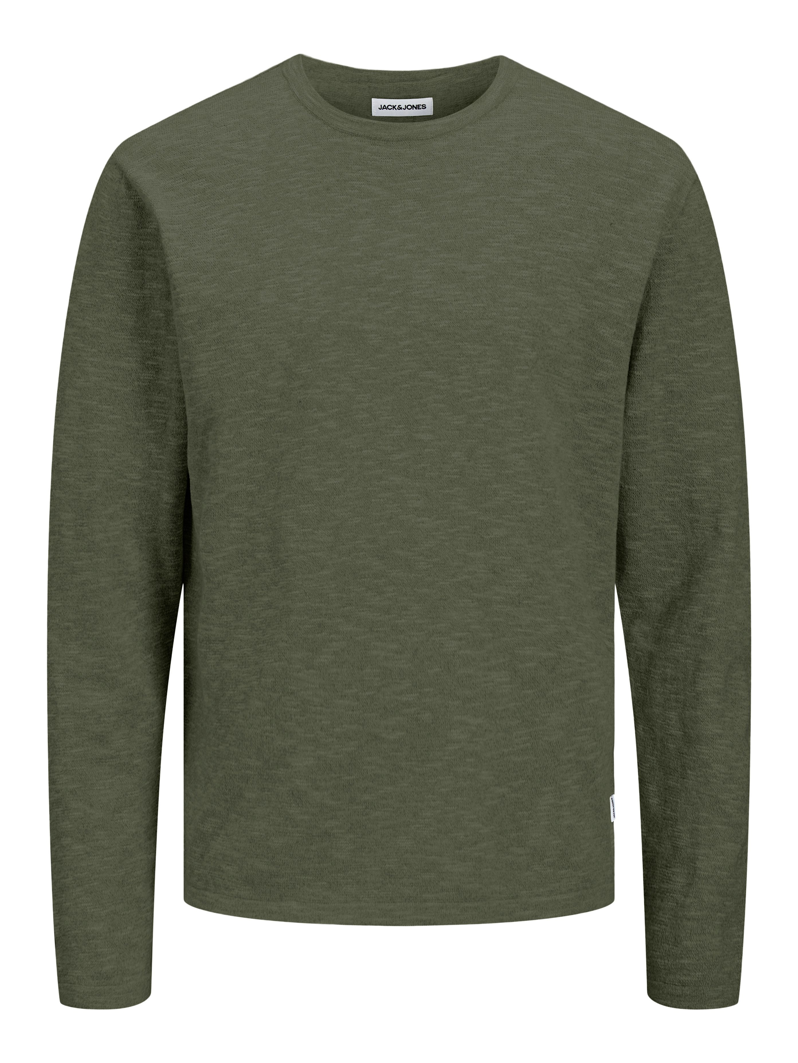 Jack & Jones Rundhalspullover JJESUMMER KNIT CREW NECK SN mit Rundhalsaussc günstig online kaufen