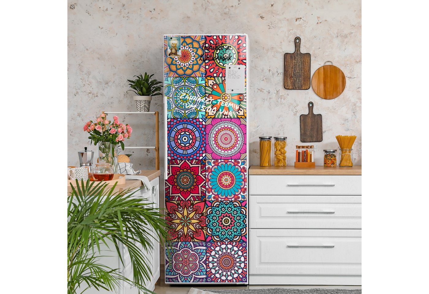 Thumbnail - DEQORI Magnetfolie 'Orientalische Muster', beschreibbar Kühlschrank Magnetmatte magnetisch Magnetfolie